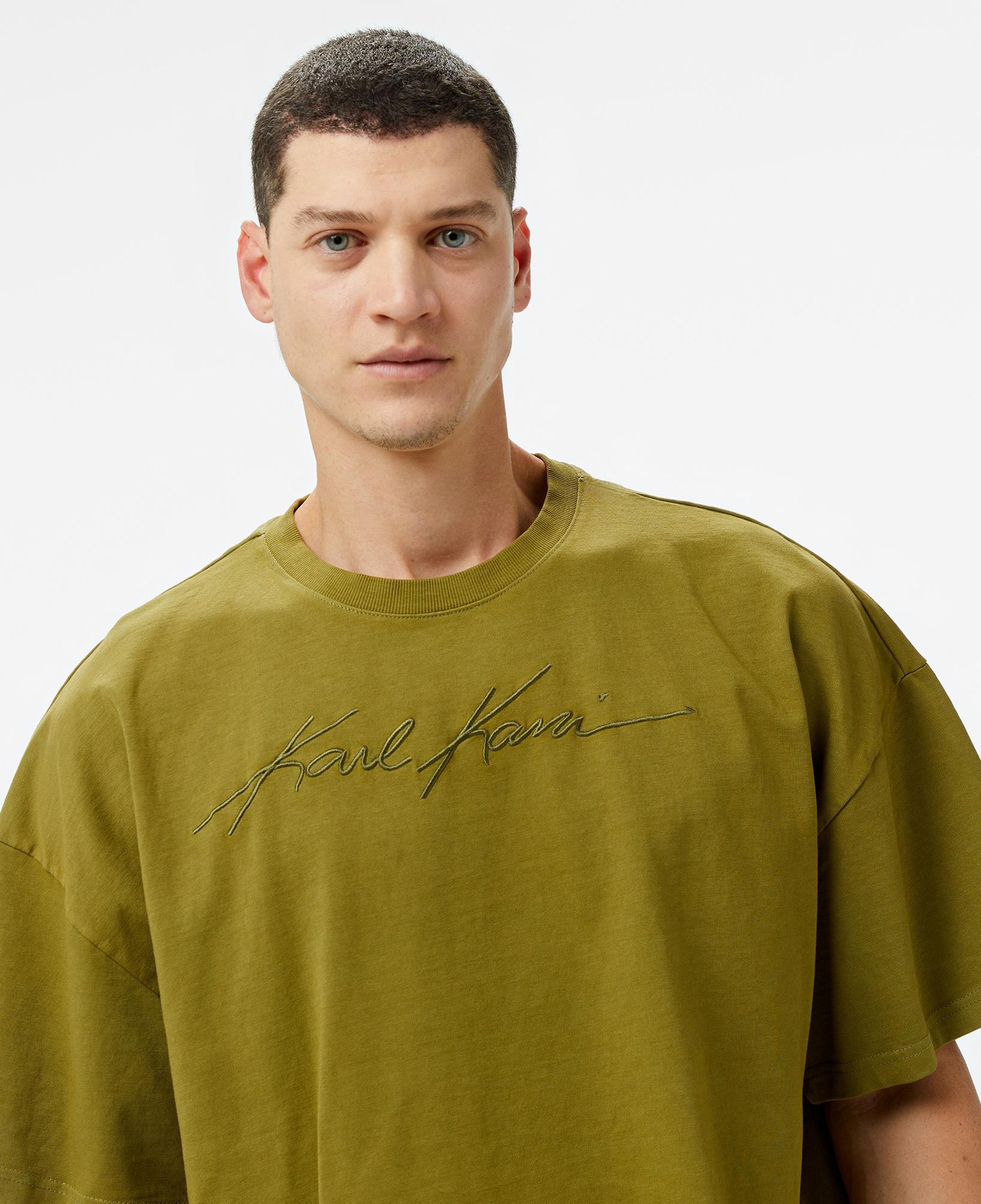 Karl Kani Autograph Heavy Boxy Erkek Yeşil T-Shirt