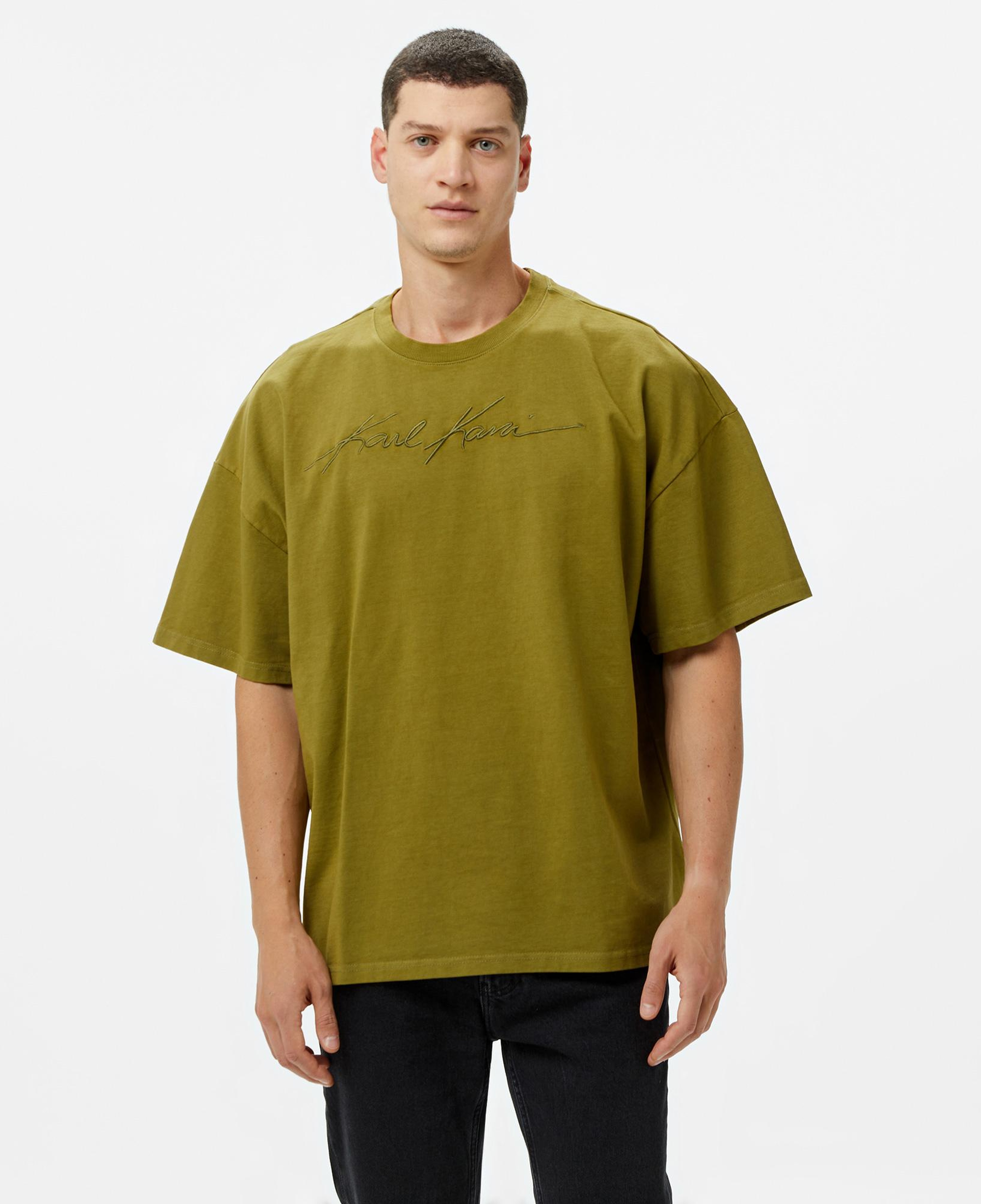 Karl Kani Autograph Heavy Boxy Erkek Yeşil T-Shirt