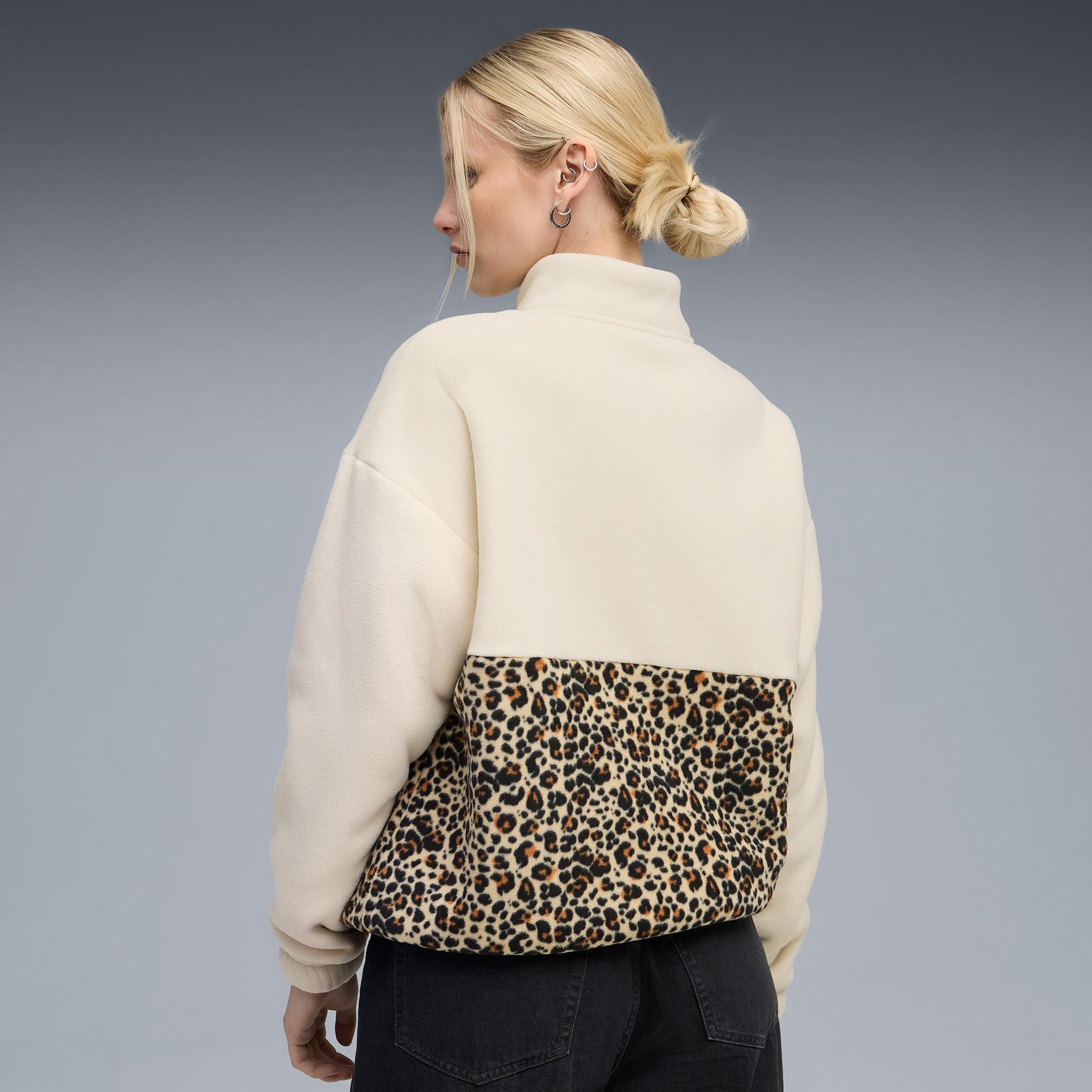 Puma Essentials Animal Crew Kadın Krem Sweatshirt