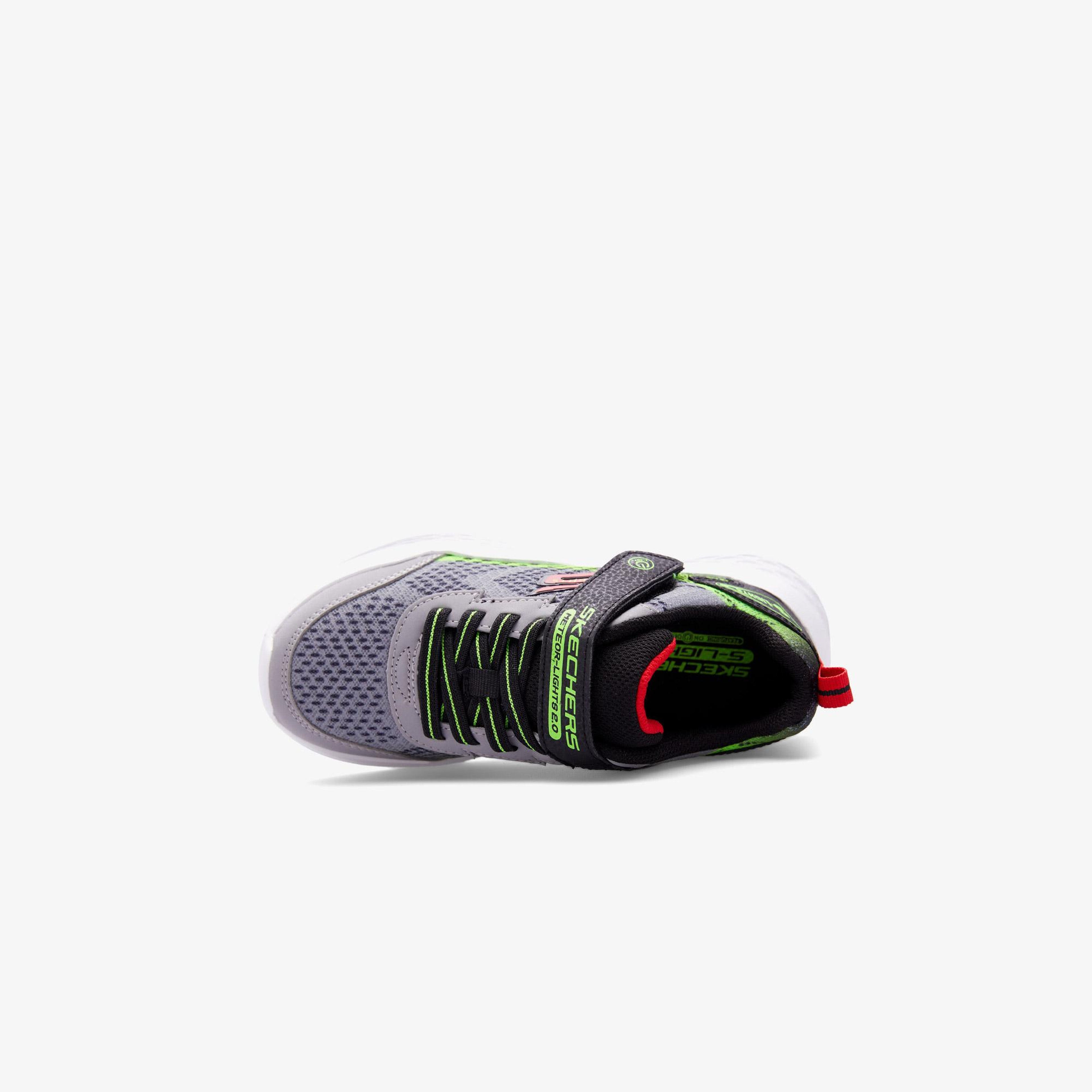 Skechers Meteor-Lights 2.0 Çocuk Gri Spor Ayakkabı