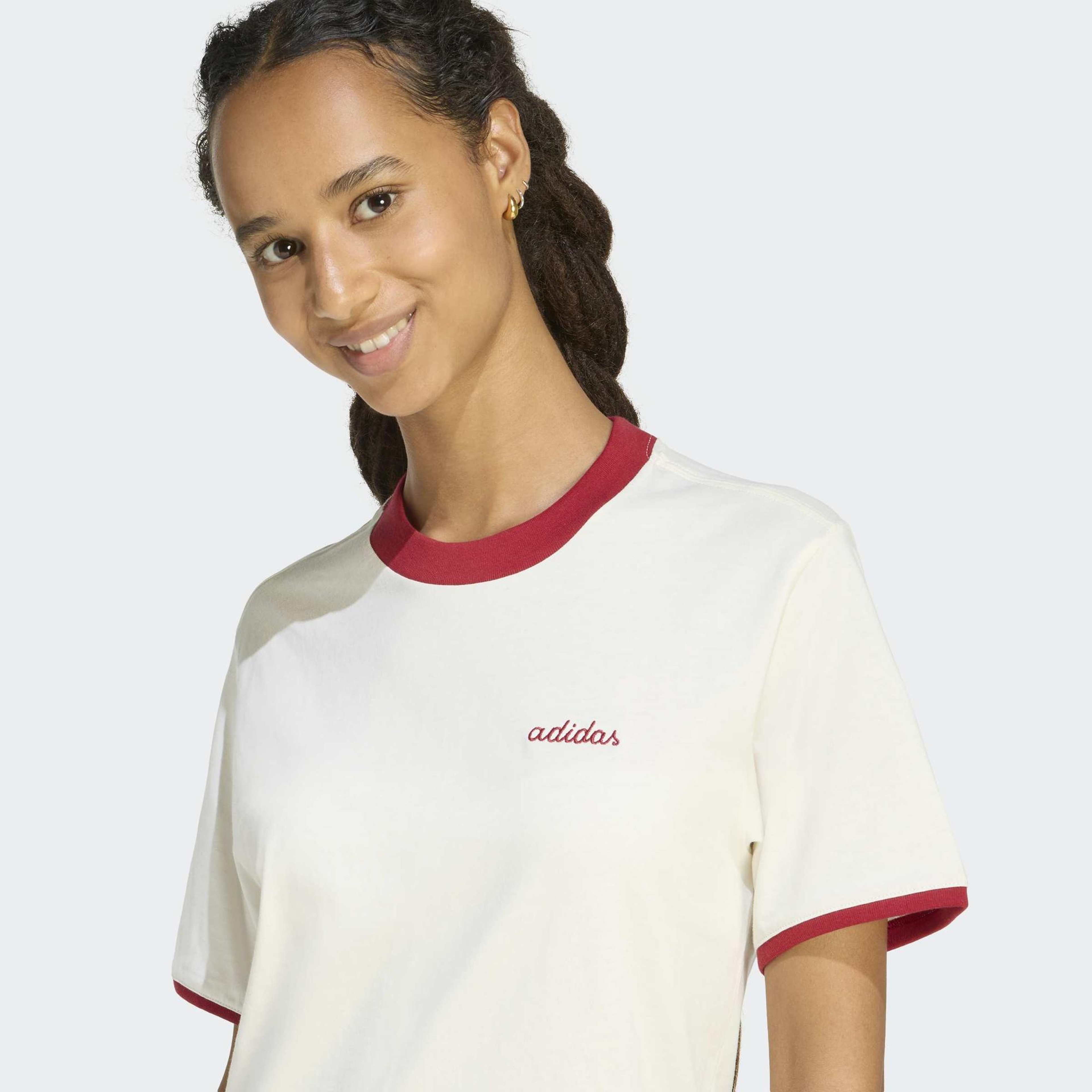 adidas Cp Kadın Beyaz Antrenman T-Shirt