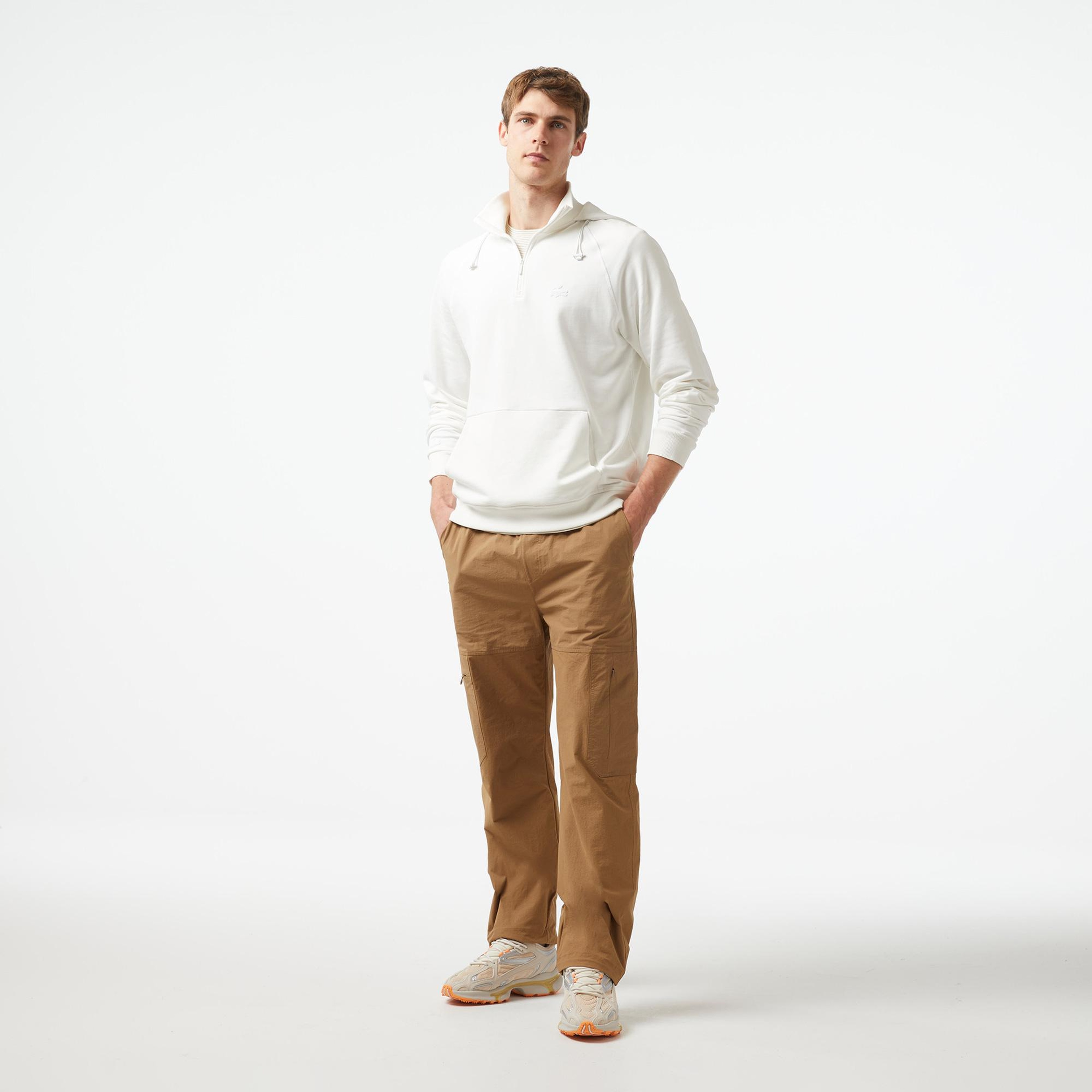 Lacoste x House of SuperStep Erkek Krem Hoodie