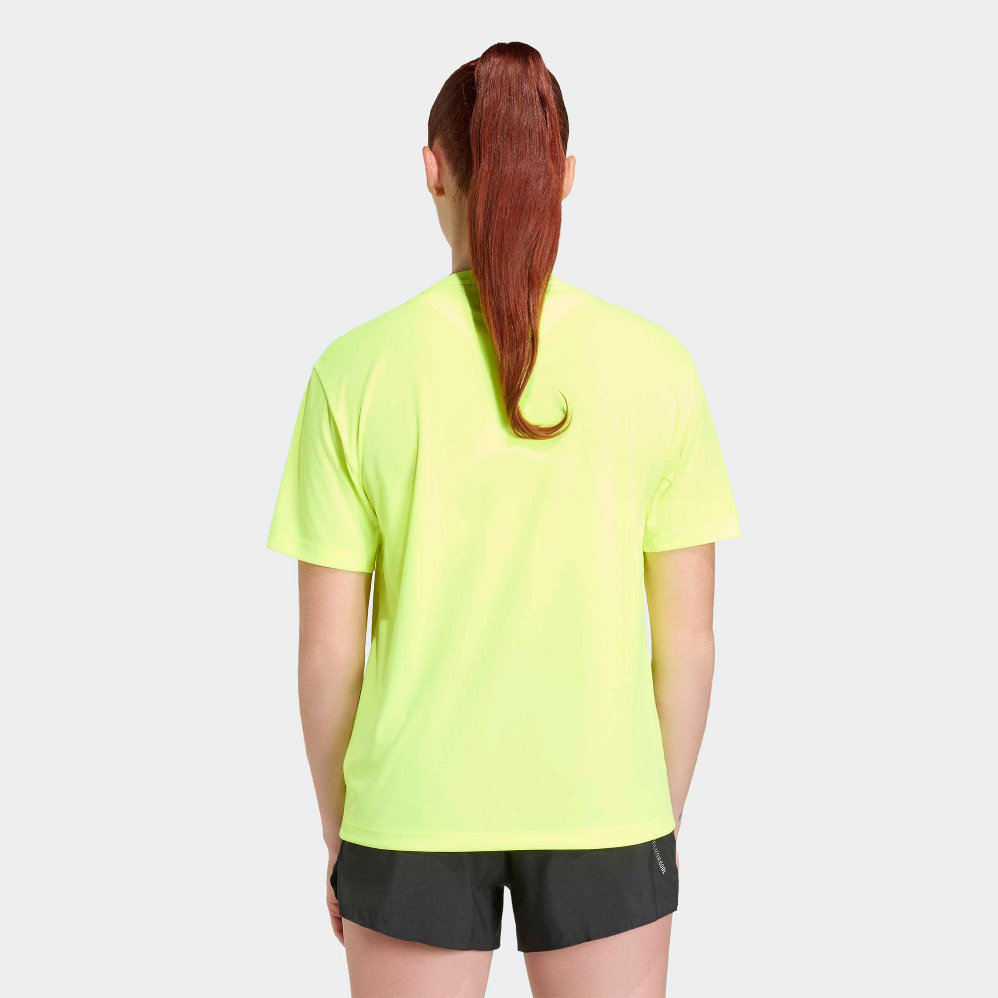 adidas Adi365 Running Essentials Kadın Sarı Koşu T-Shirt