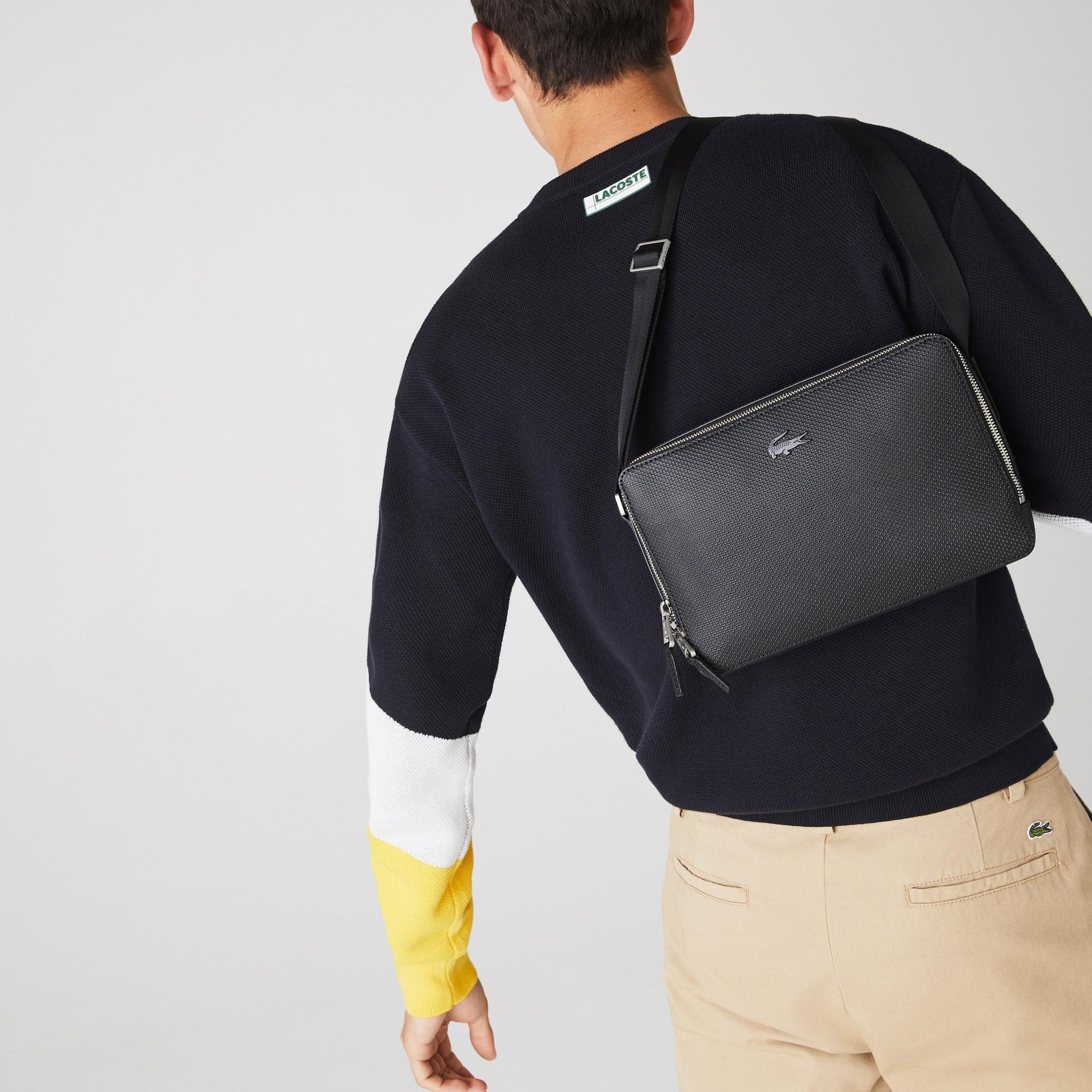 Lacoste Chantaco Erkek Deri Siyah Postacı Çantası