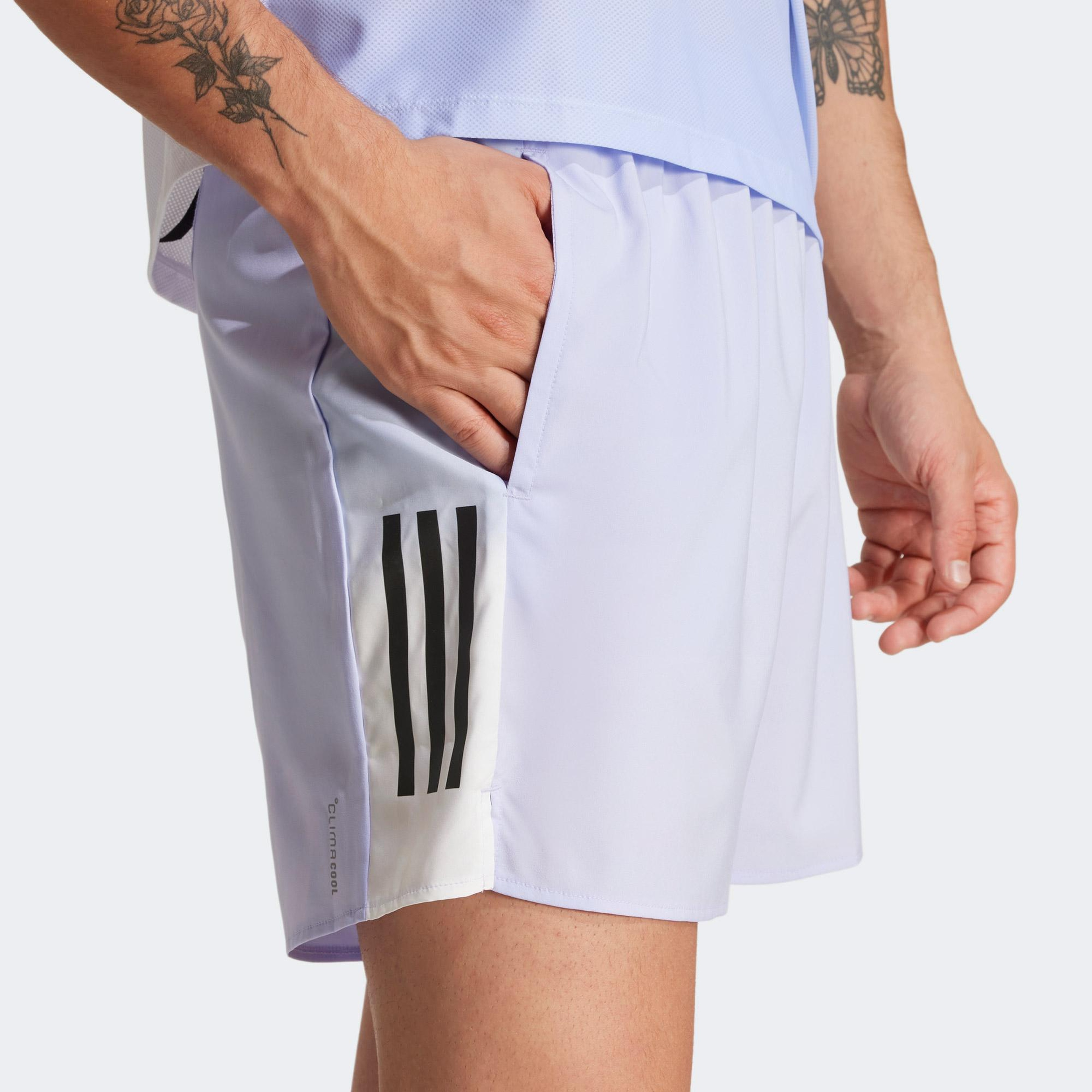 adidas Own The Run Climacool Colorblock Erkek Mor Koşu Şortu
