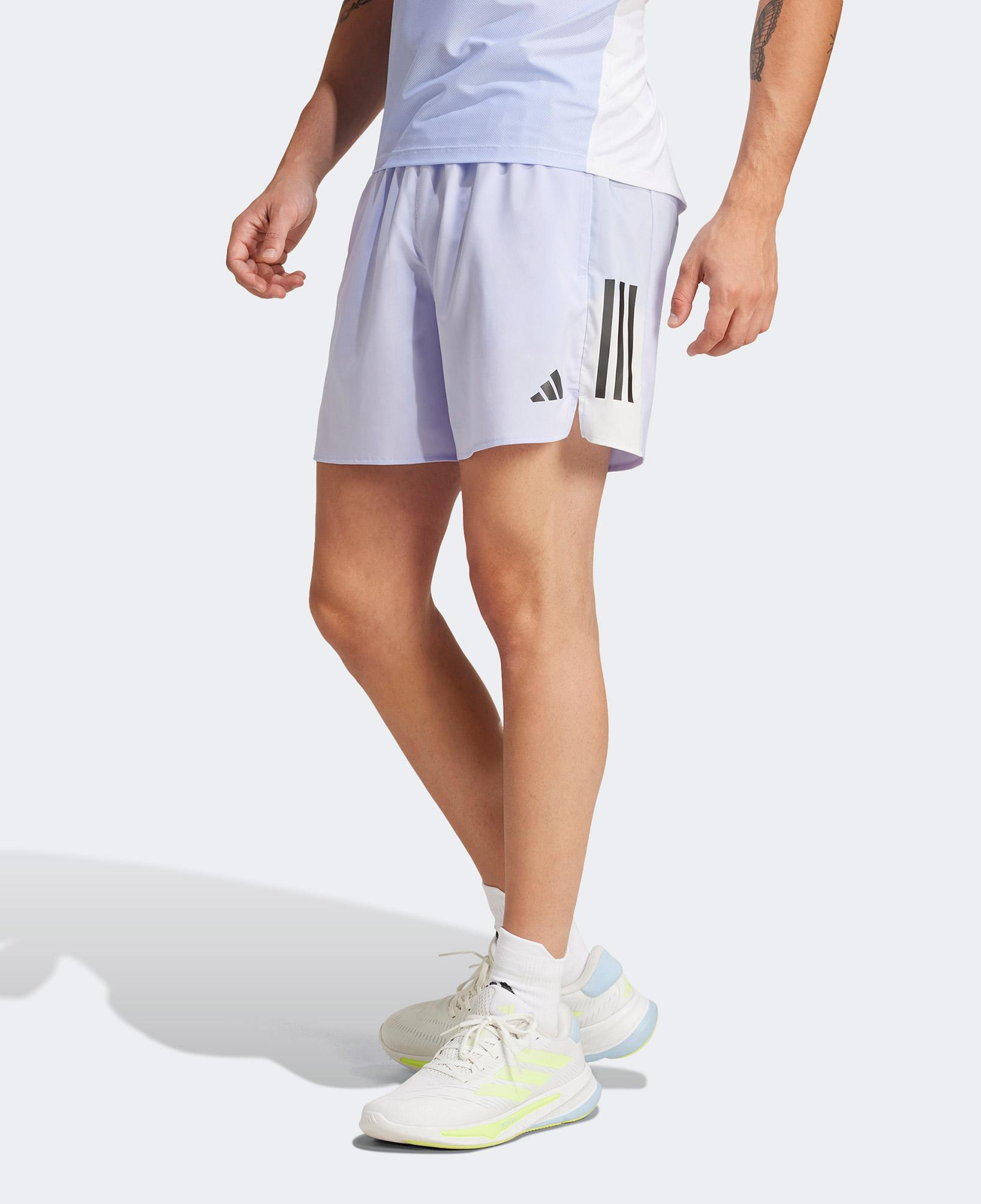 adidas Own The Run Climacool Colorblock Erkek Mor Koşu Şortu