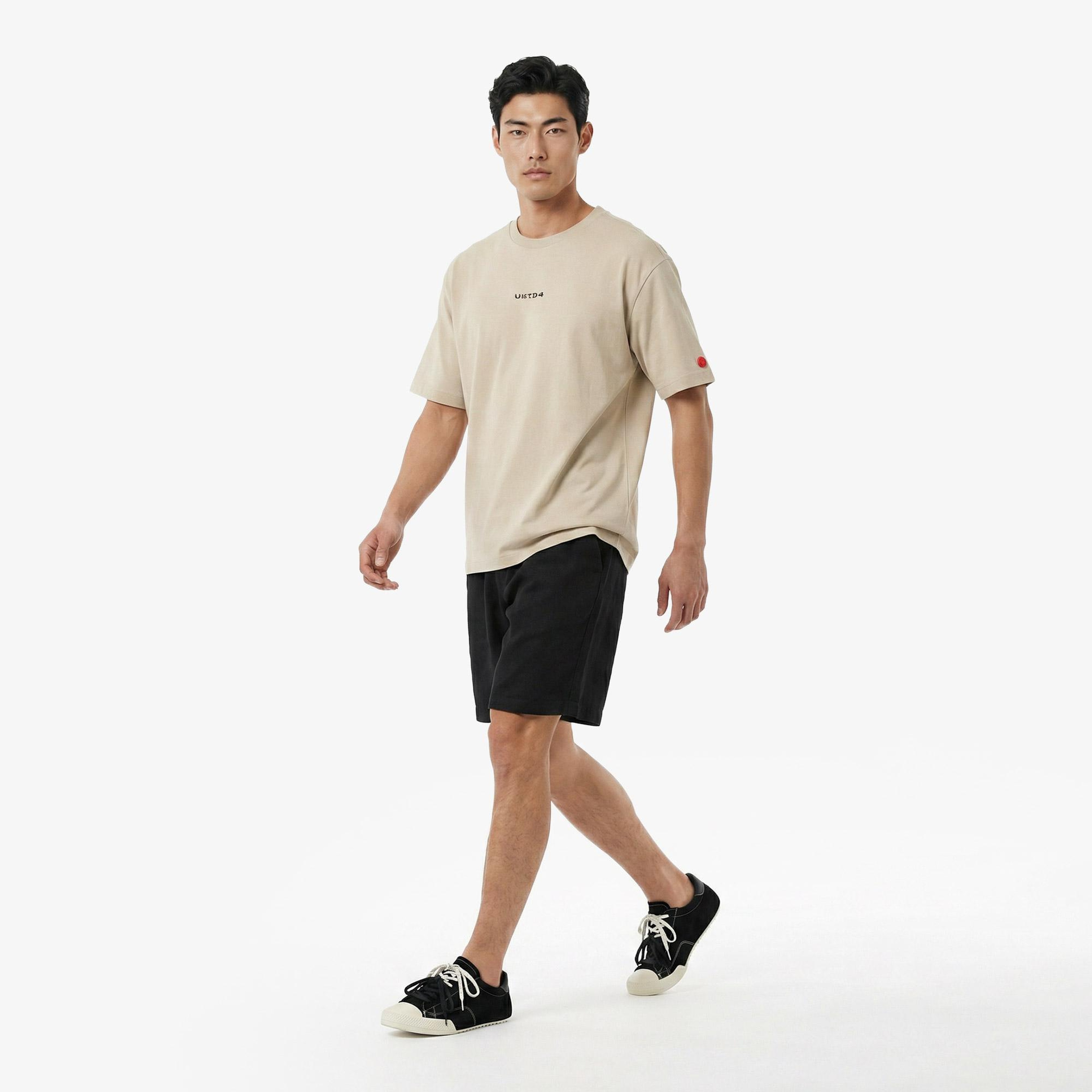 UNITED4 Regular Fit Erkek Krem T-Shirt