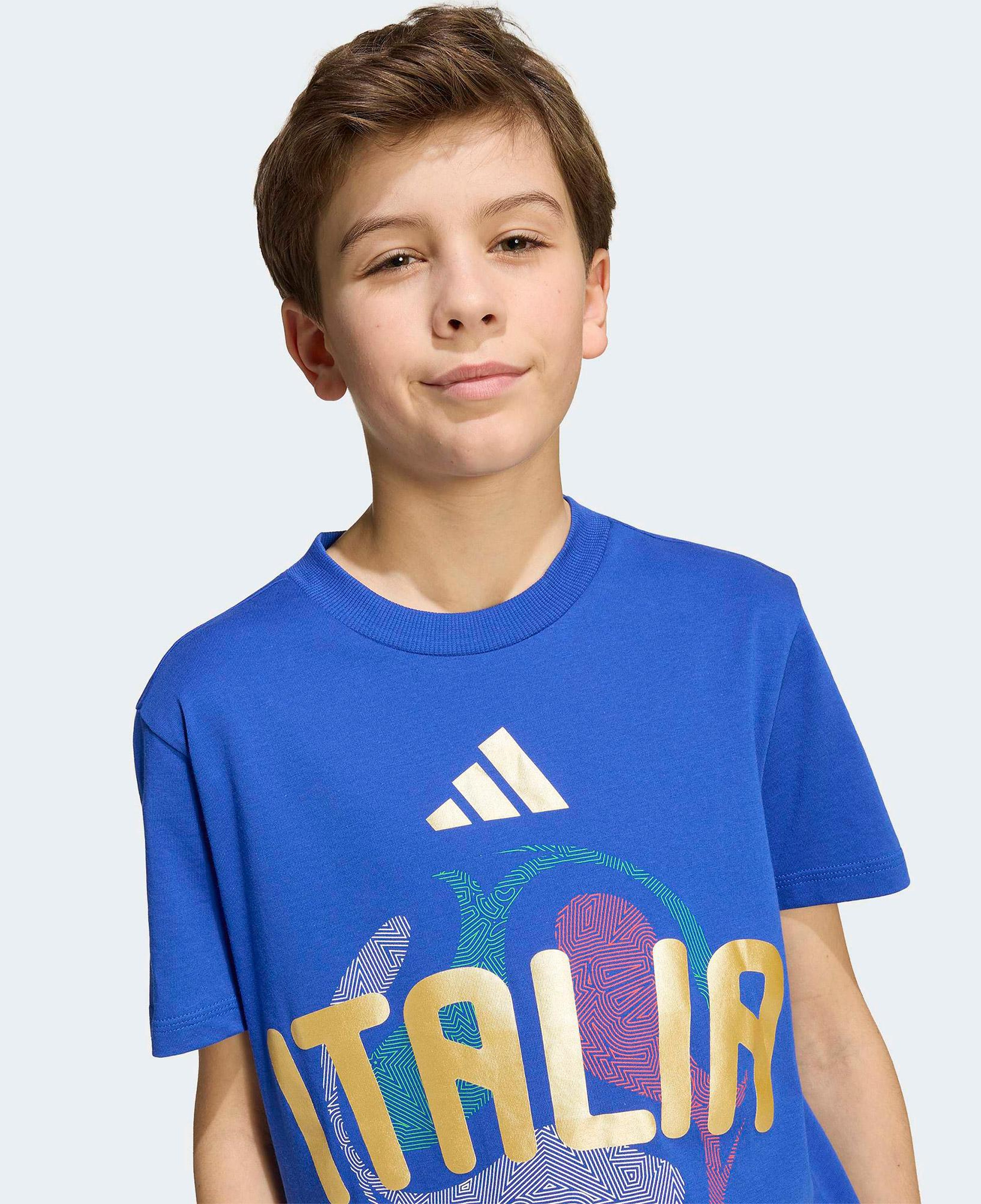 adidas Ita Olp Çocuk Mavi T-Shirt