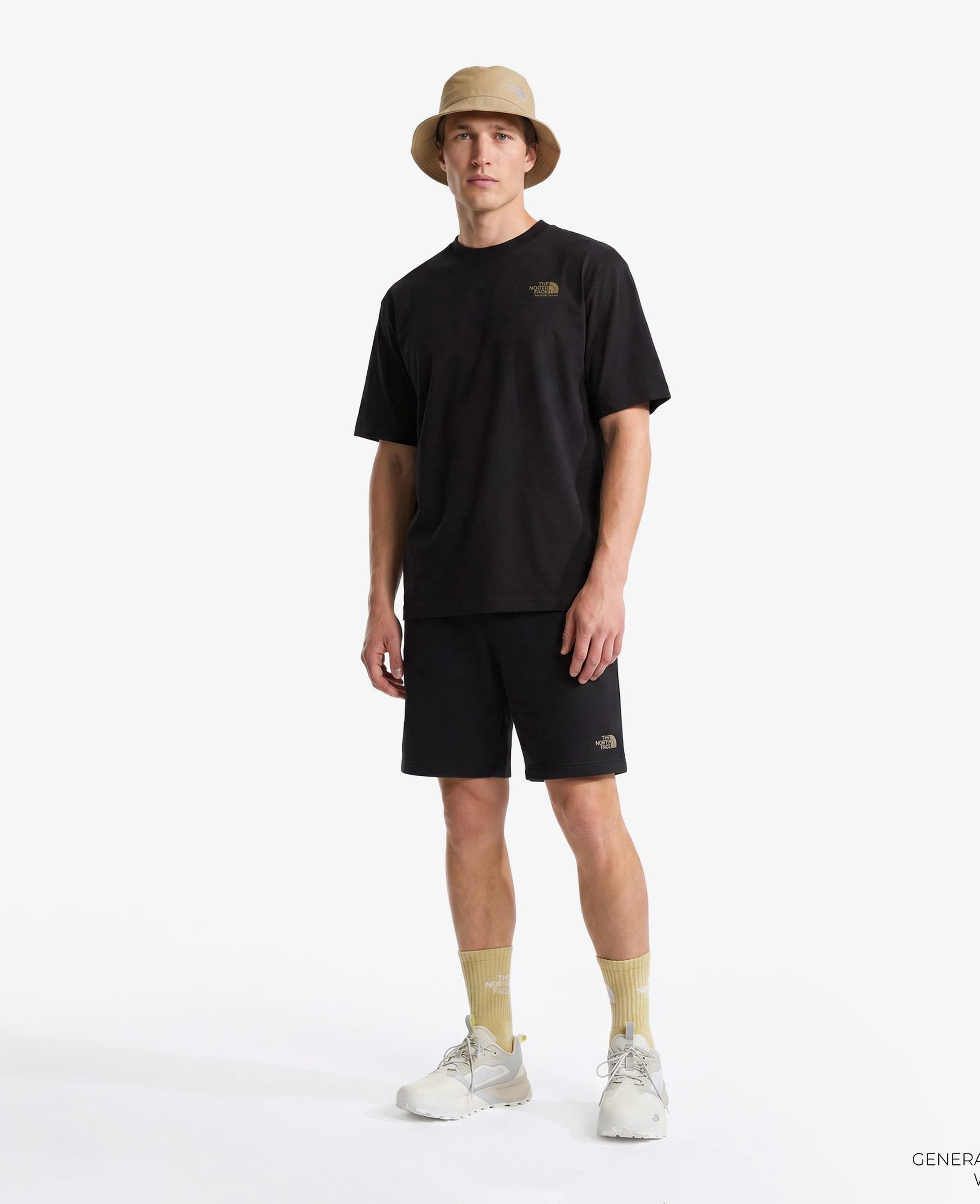 The North Face Plant Amp Flora Oversize Sleev Erkek Siyah T-Shirt