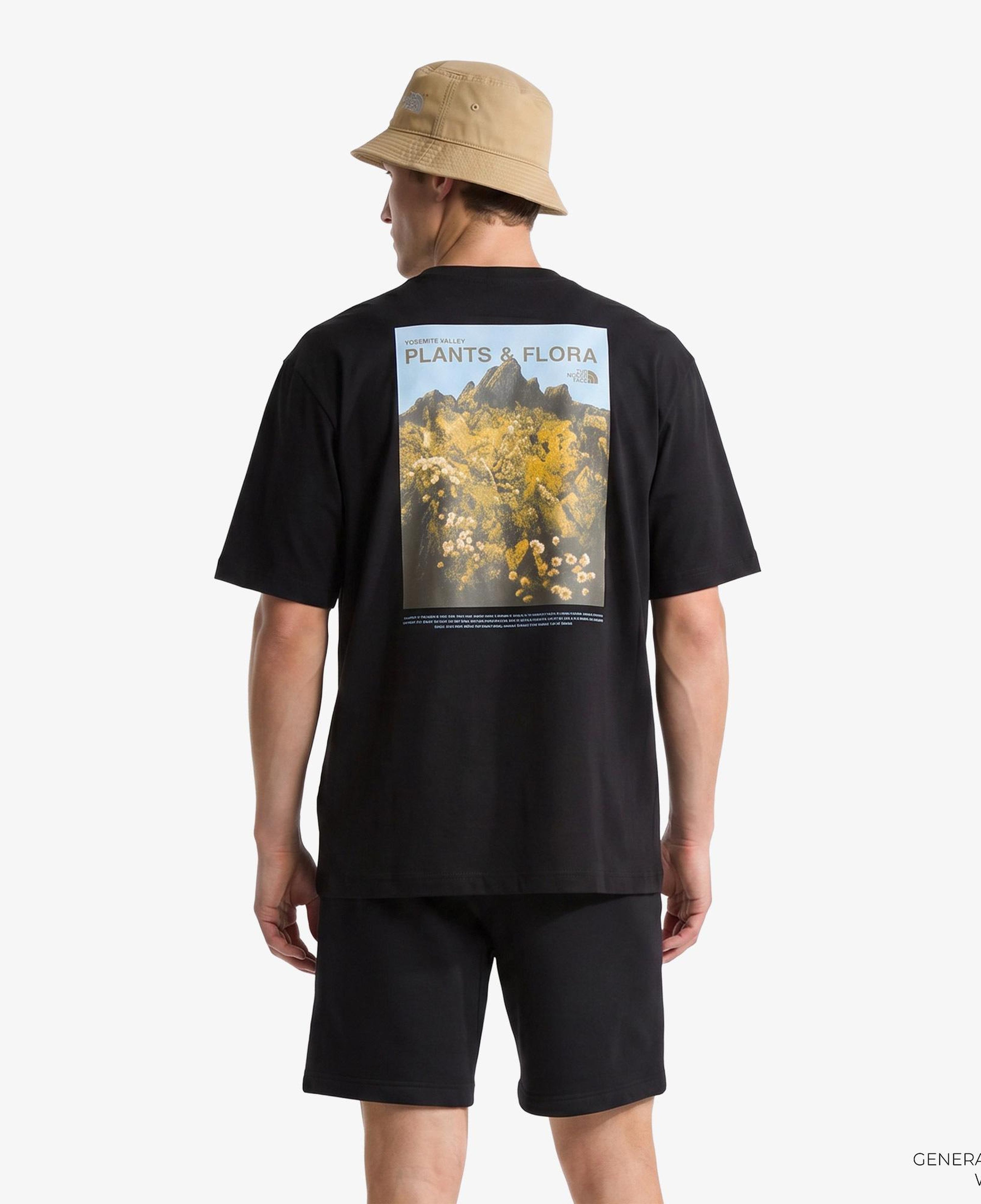 The North Face Plant Amp Flora Oversize Sleev Erkek Siyah T-Shirt