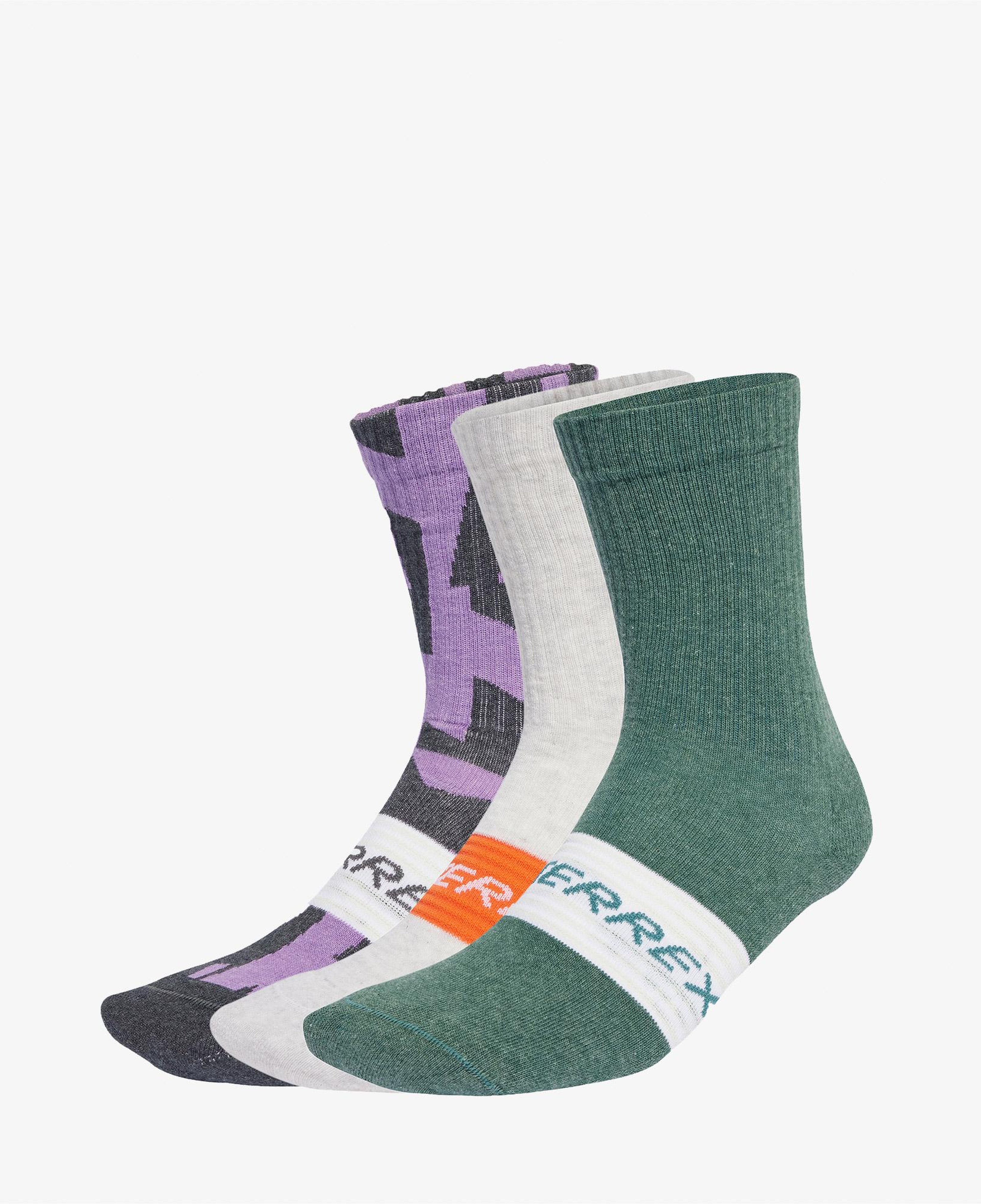 adidas Terrex Multi 3lü Unisex Gri Yürüyüş Çorabı