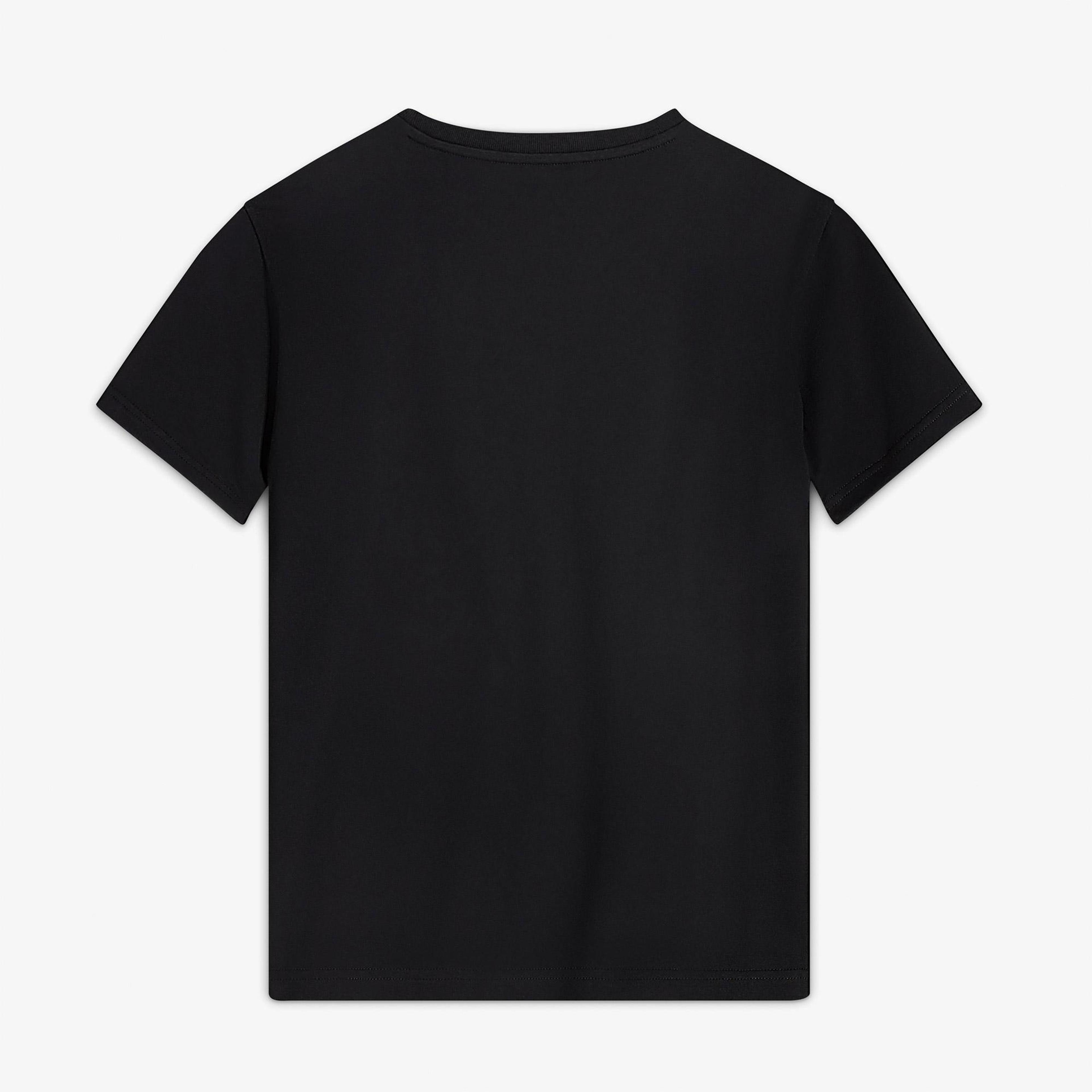 Converse High Tops Kadın Nakışlı Siyah T-Shirt