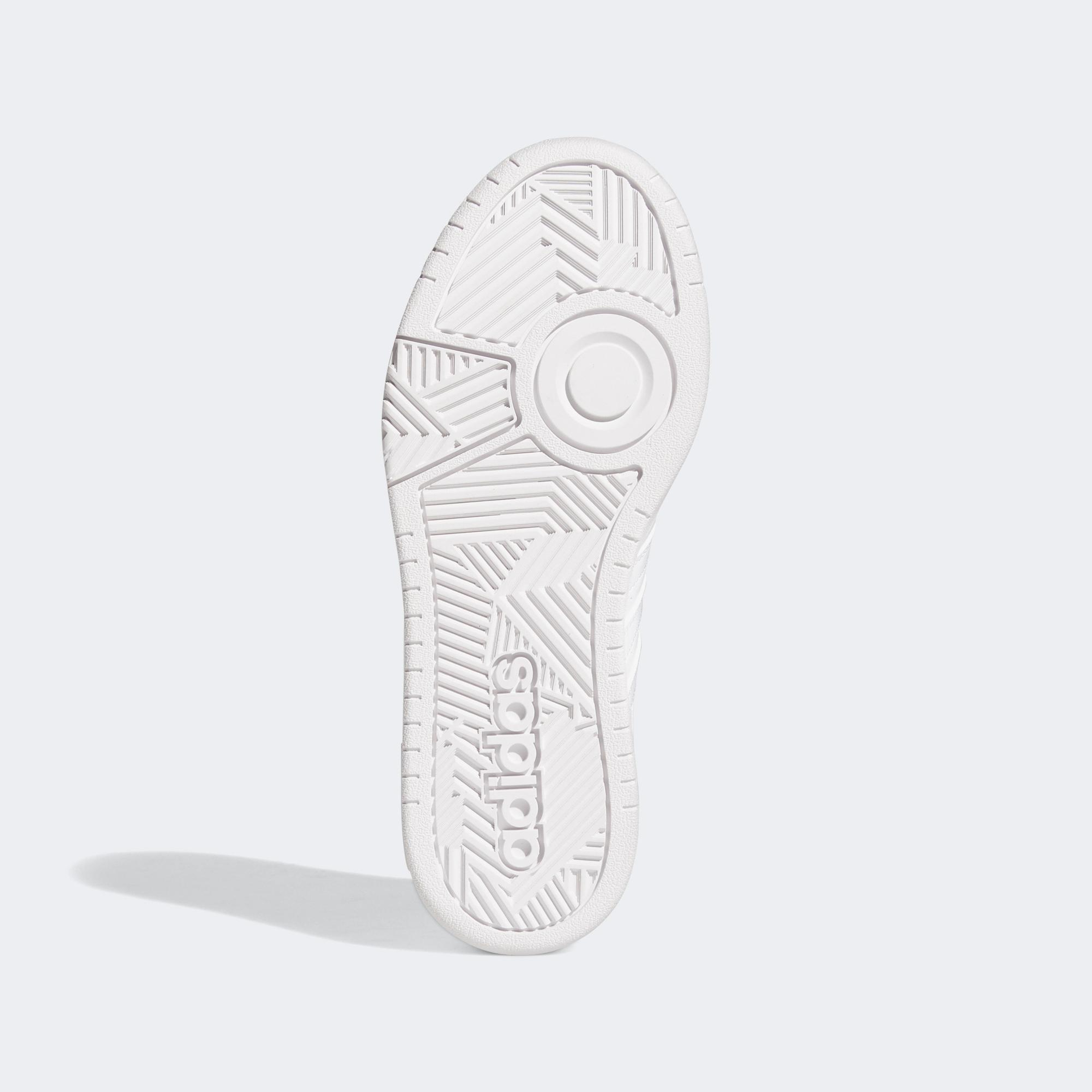 adidas Hoops 3.0 Mid Lifestyle Crew Unisex Beyaz Sneaker