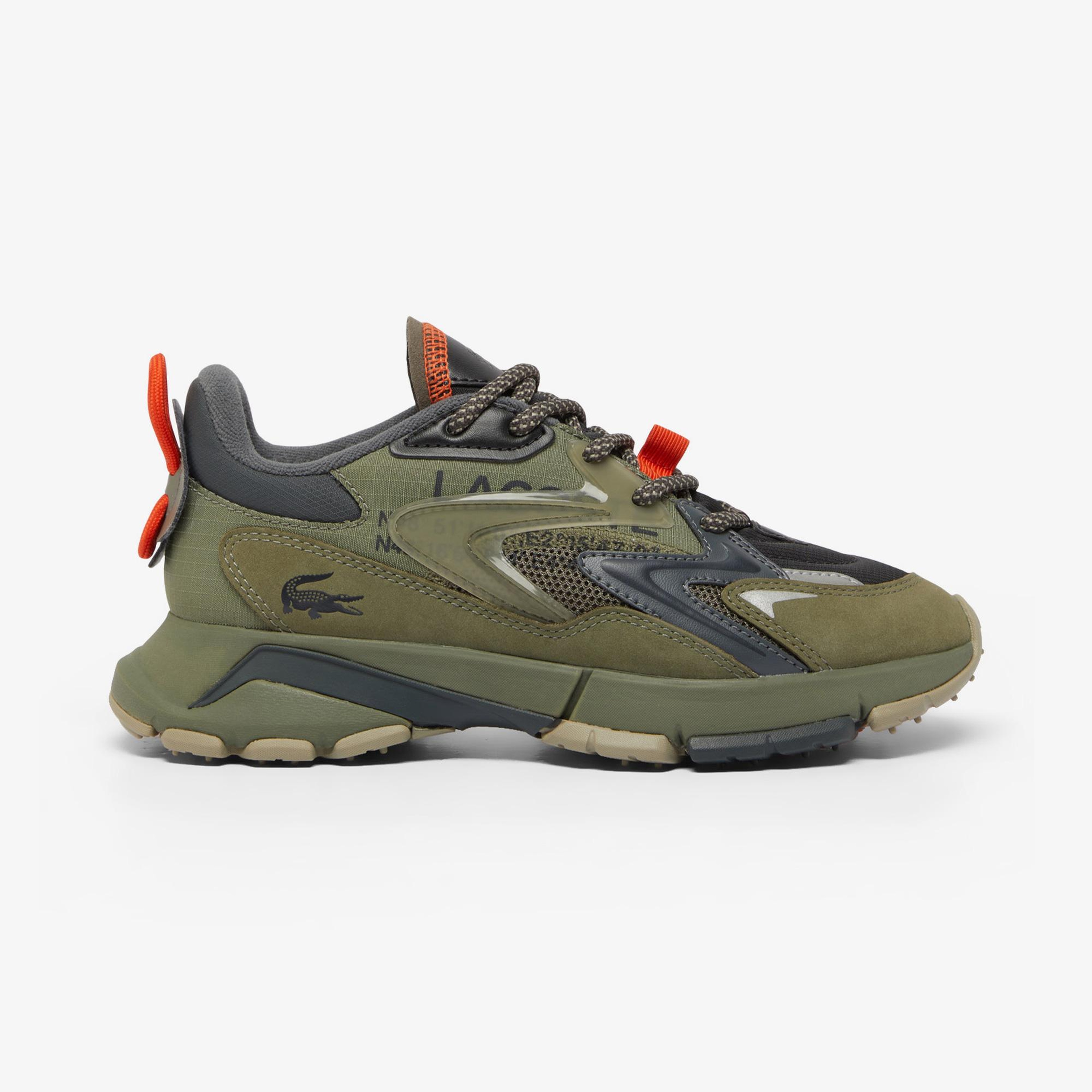 Lacoste L003 Neo Tech Kadın Haki/Turuncu Sneaker