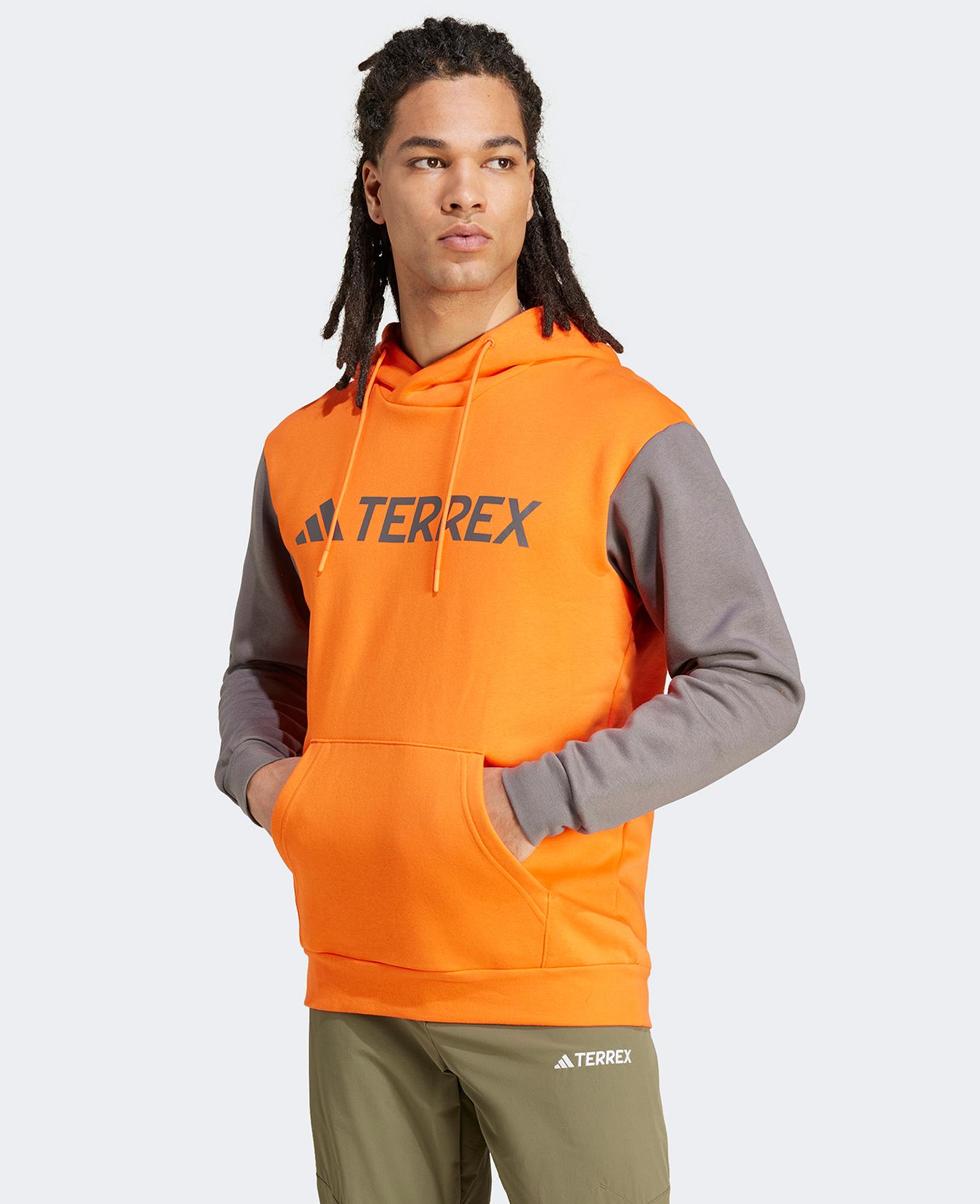 adidas Terrex Multi Large Kapüşonlu Erkek Turuncu Günlük Sweatshirt