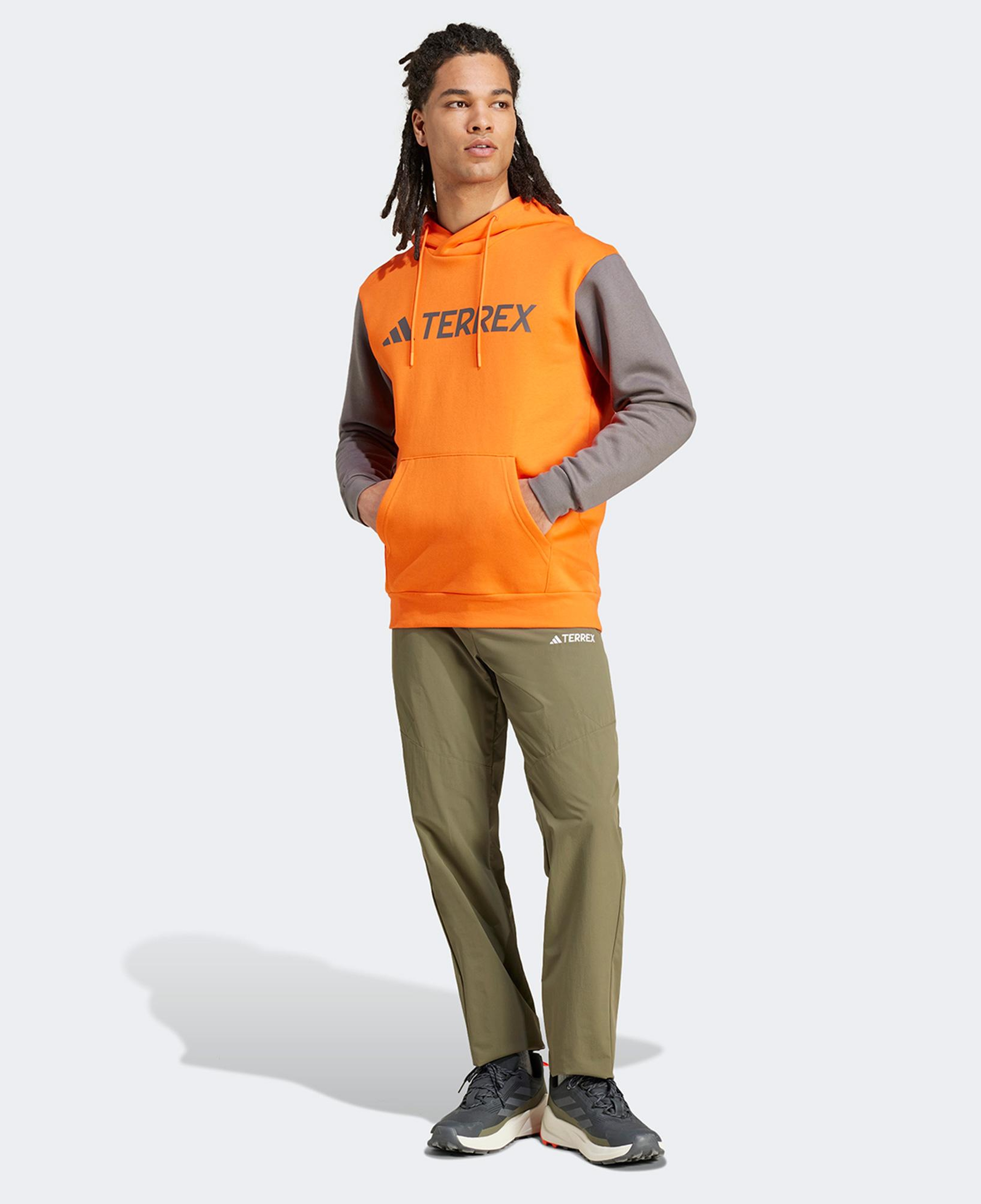 adidas Terrex Multi Large Kapüşonlu Erkek Turuncu Günlük Sweatshirt