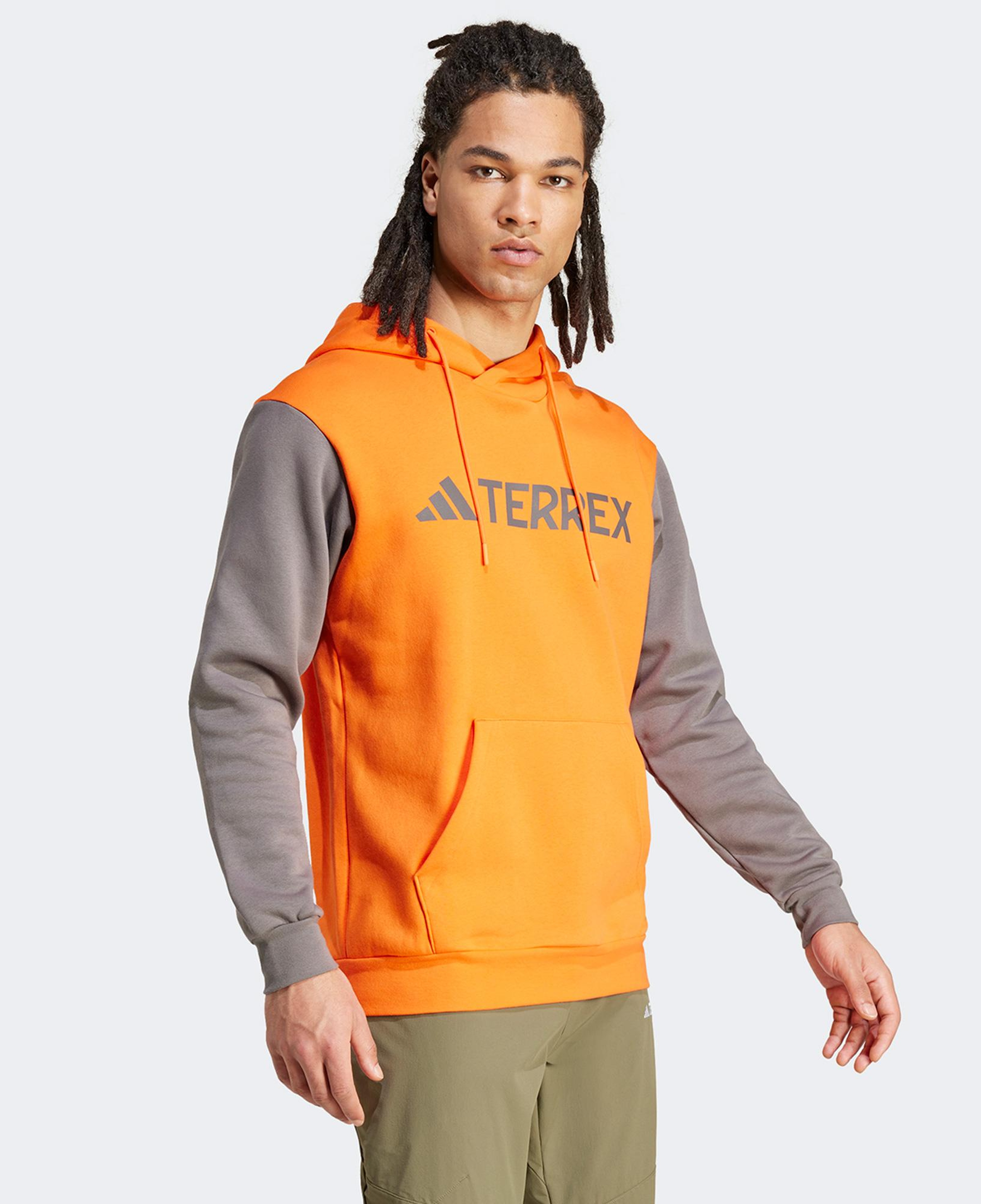 adidas Terrex Multi Large Kapüşonlu Erkek Turuncu Günlük Sweatshirt