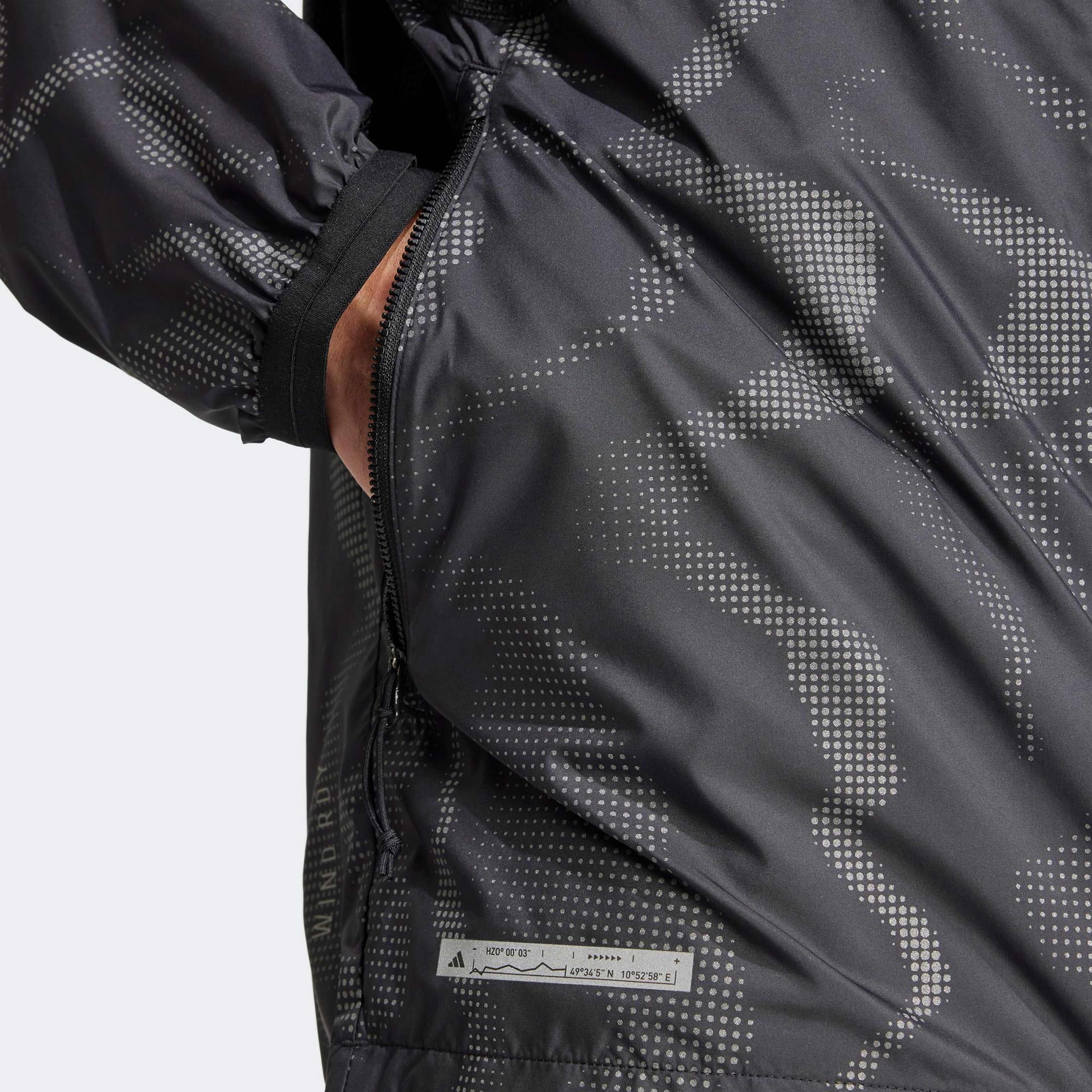 adidas Performance Ultimate Wind Erkek Siyah Koşu Ceketi