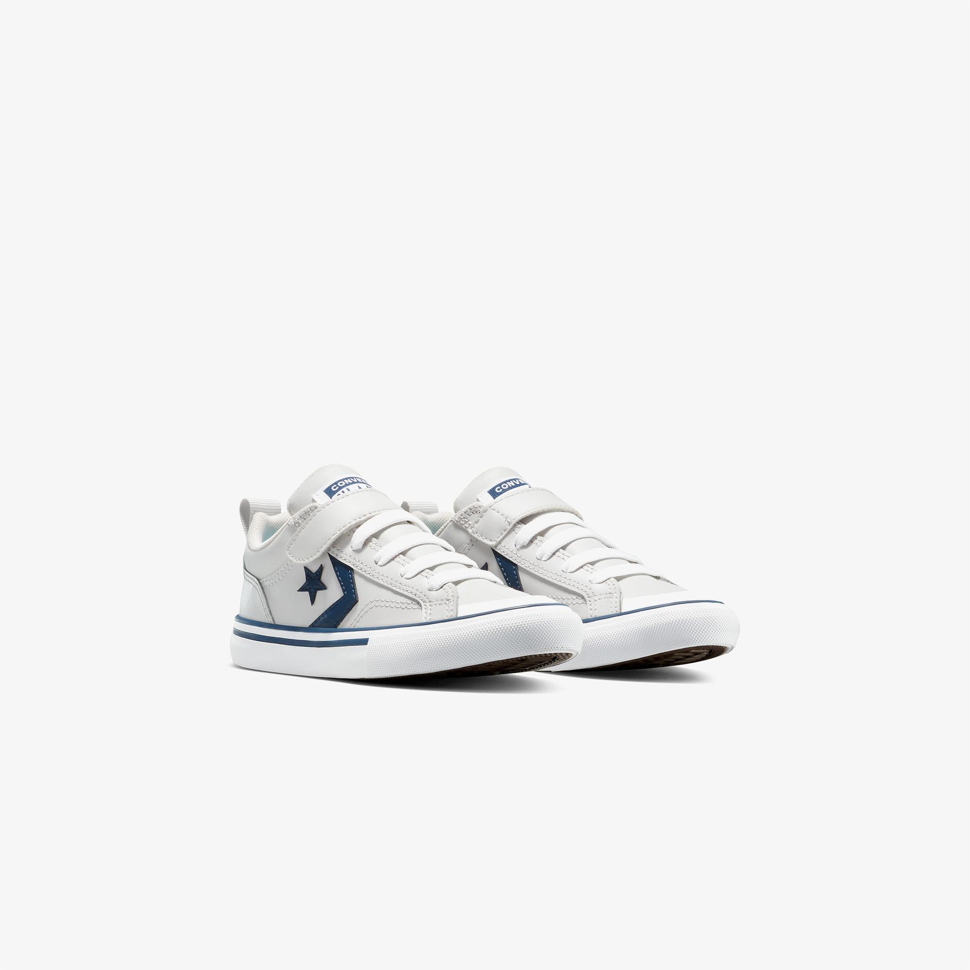 Converse Pro Blaze Strap Leather Easy On Çocuk Gri Sneaker