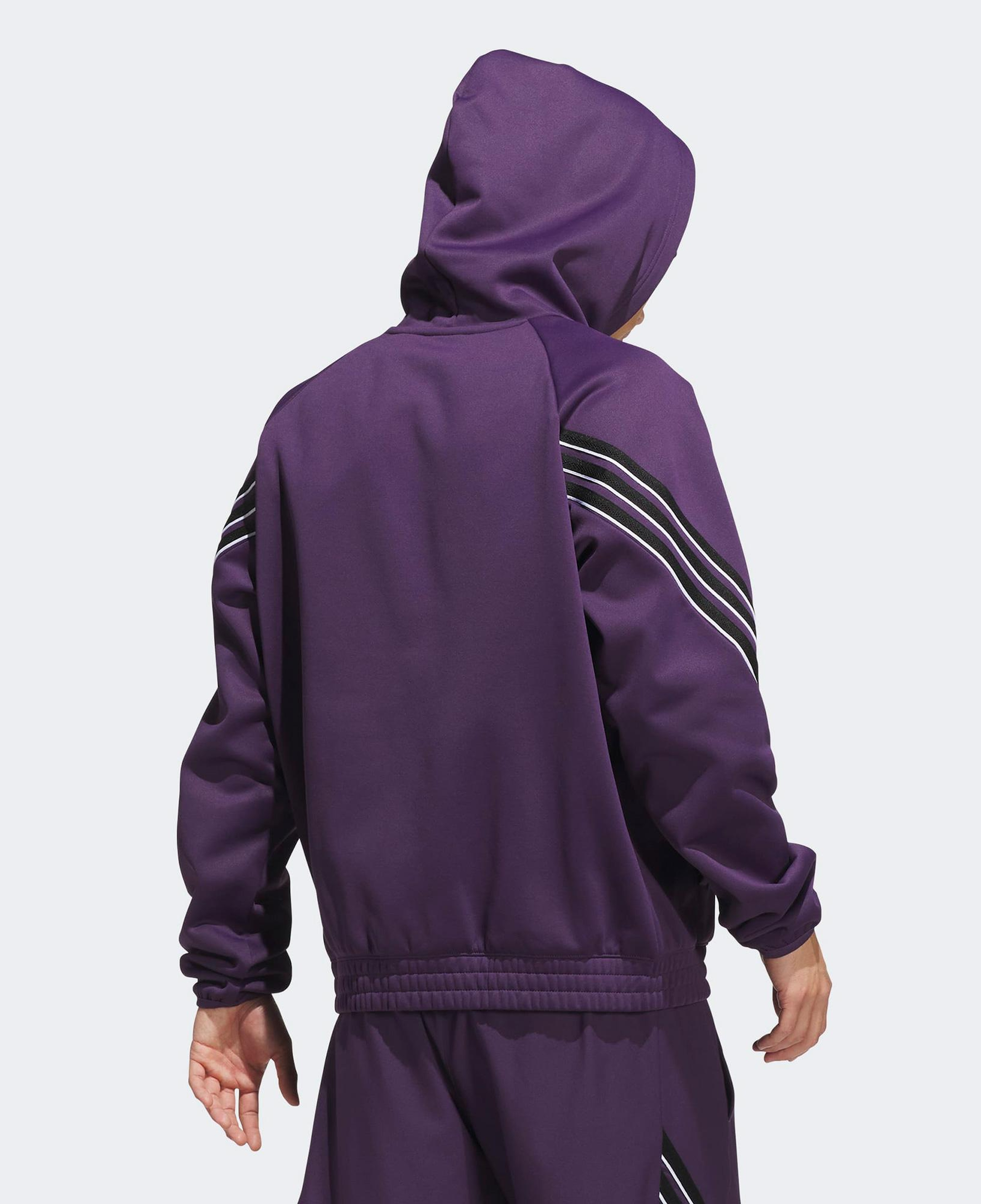 adidas Select Foundation Fleece Erkek Mor Basketbol Sweatshirt