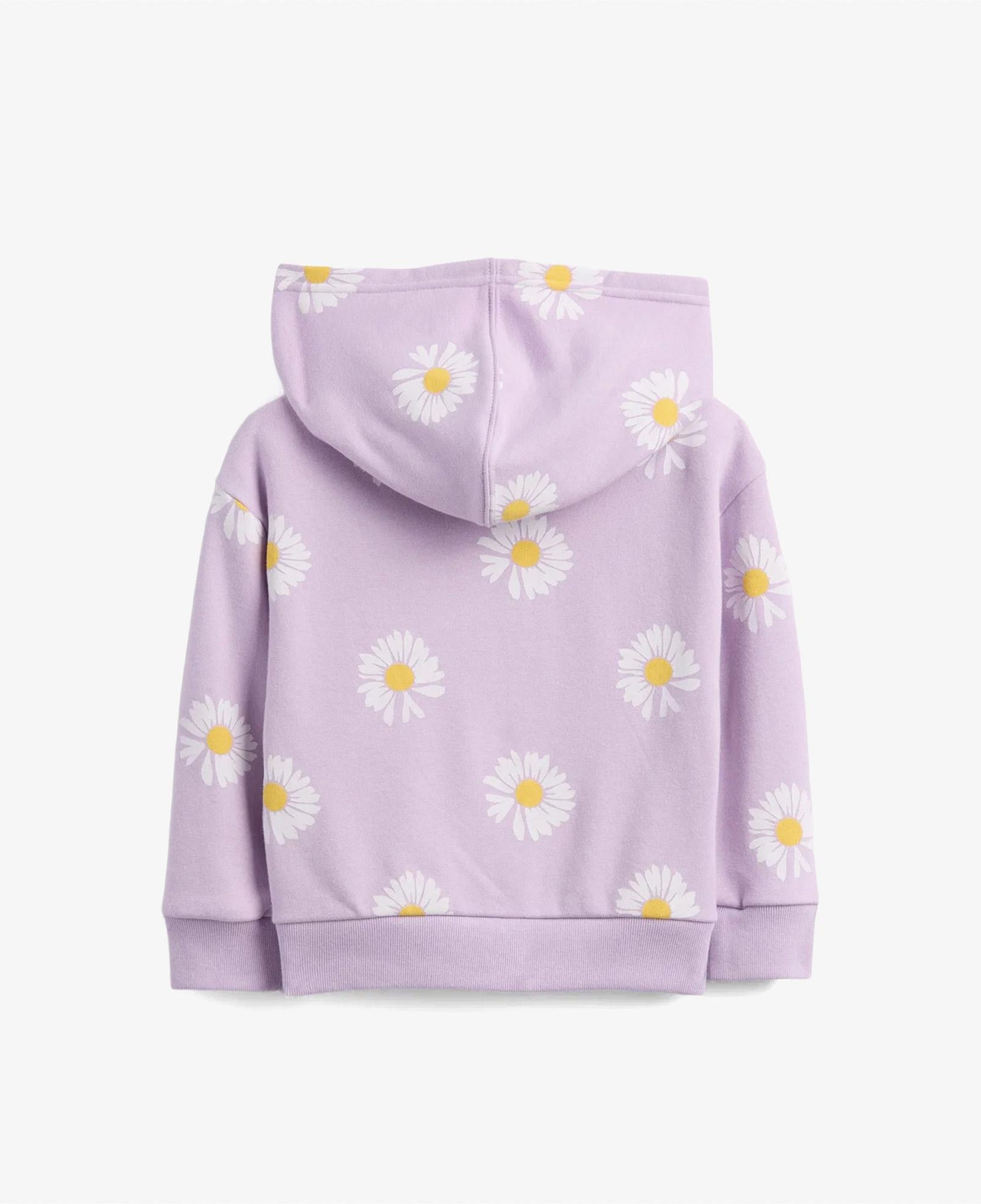 Gap V-French Logo Full Zip Çocuk Mor Sweatshirt