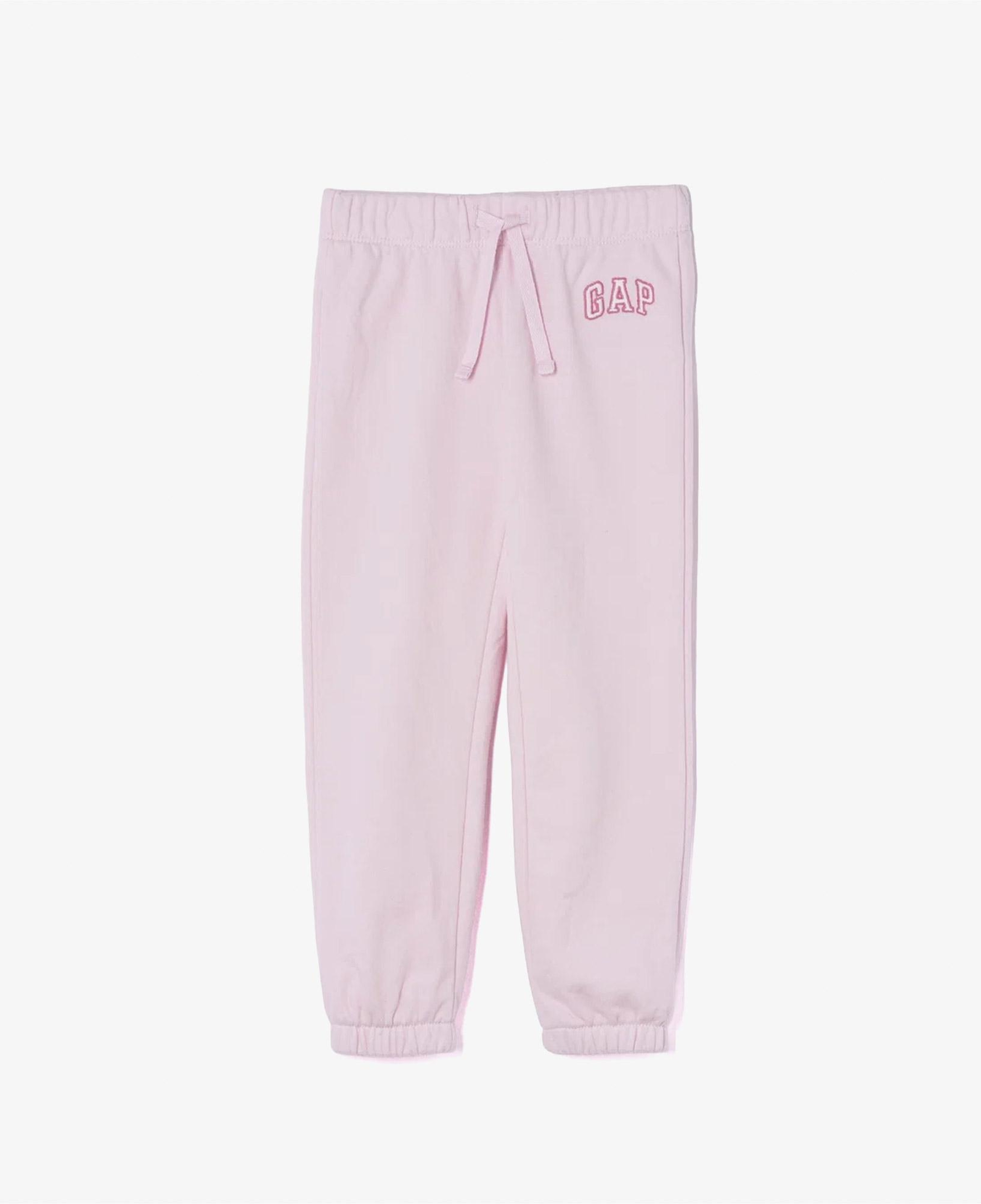 Gap V-French Logo Çocuk Pembe Eşofman Altı