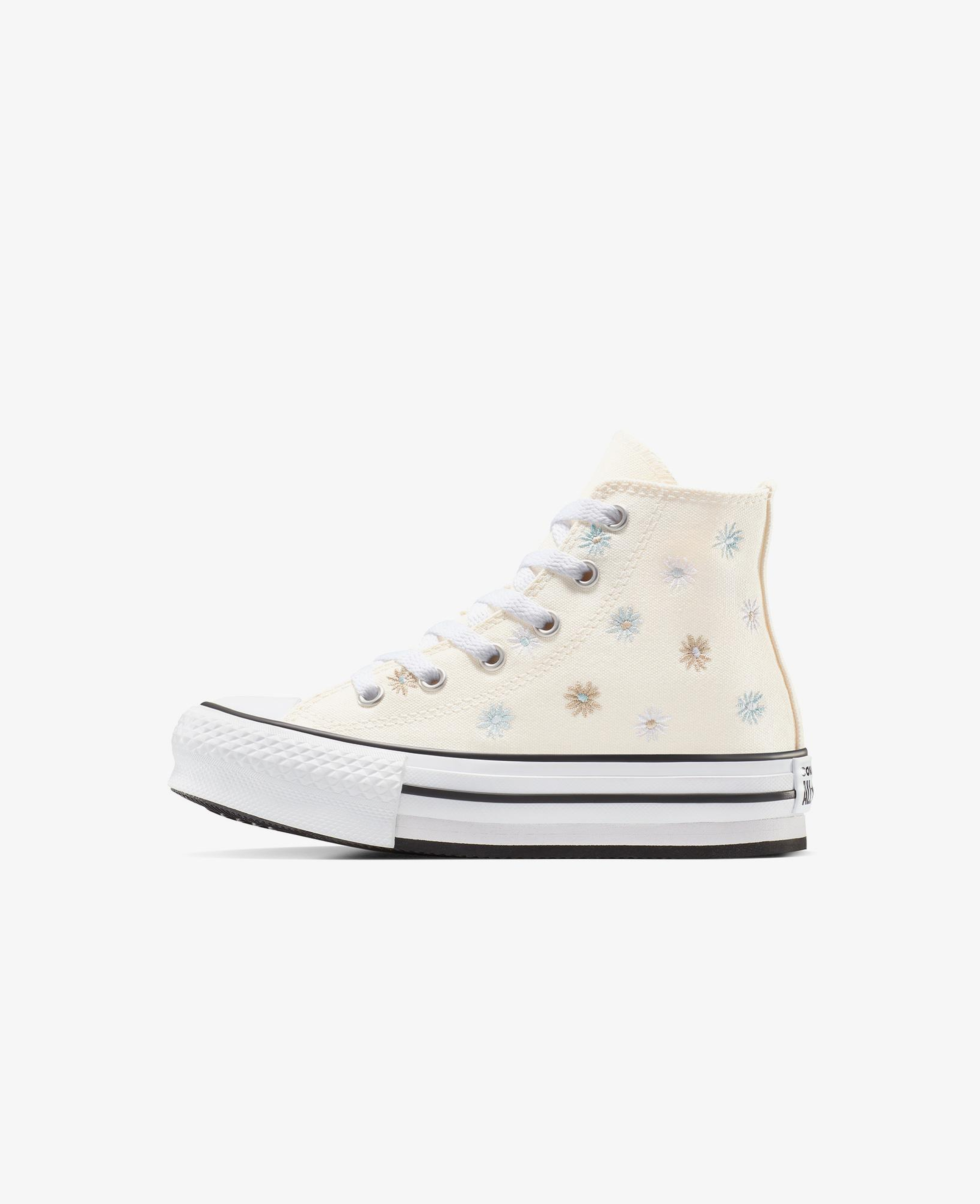 Converse Chuck Taylor All Star Platform Florals Çocuk Krem Sneaker