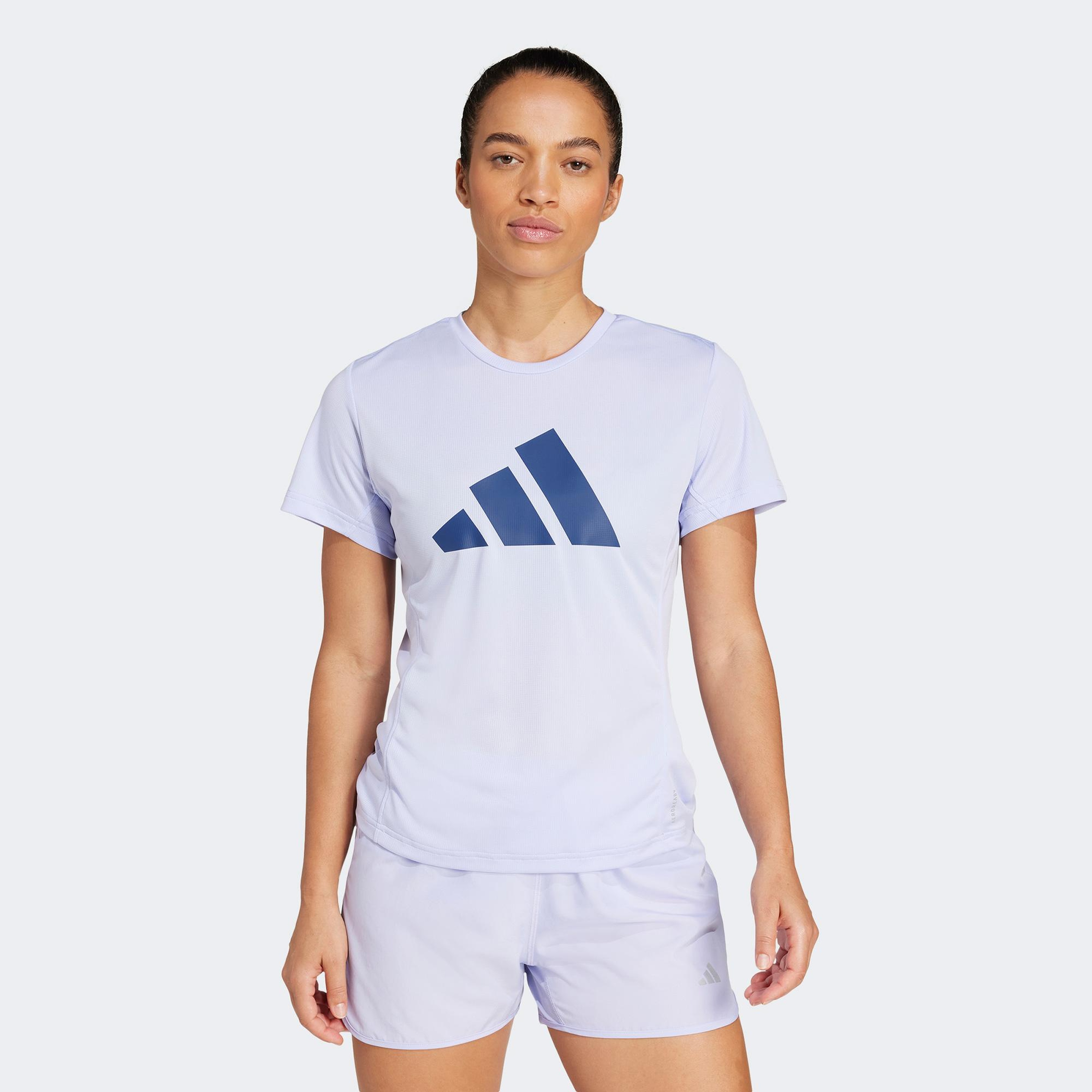 adidas Run It Kadın Mor Koşu T-Shirt