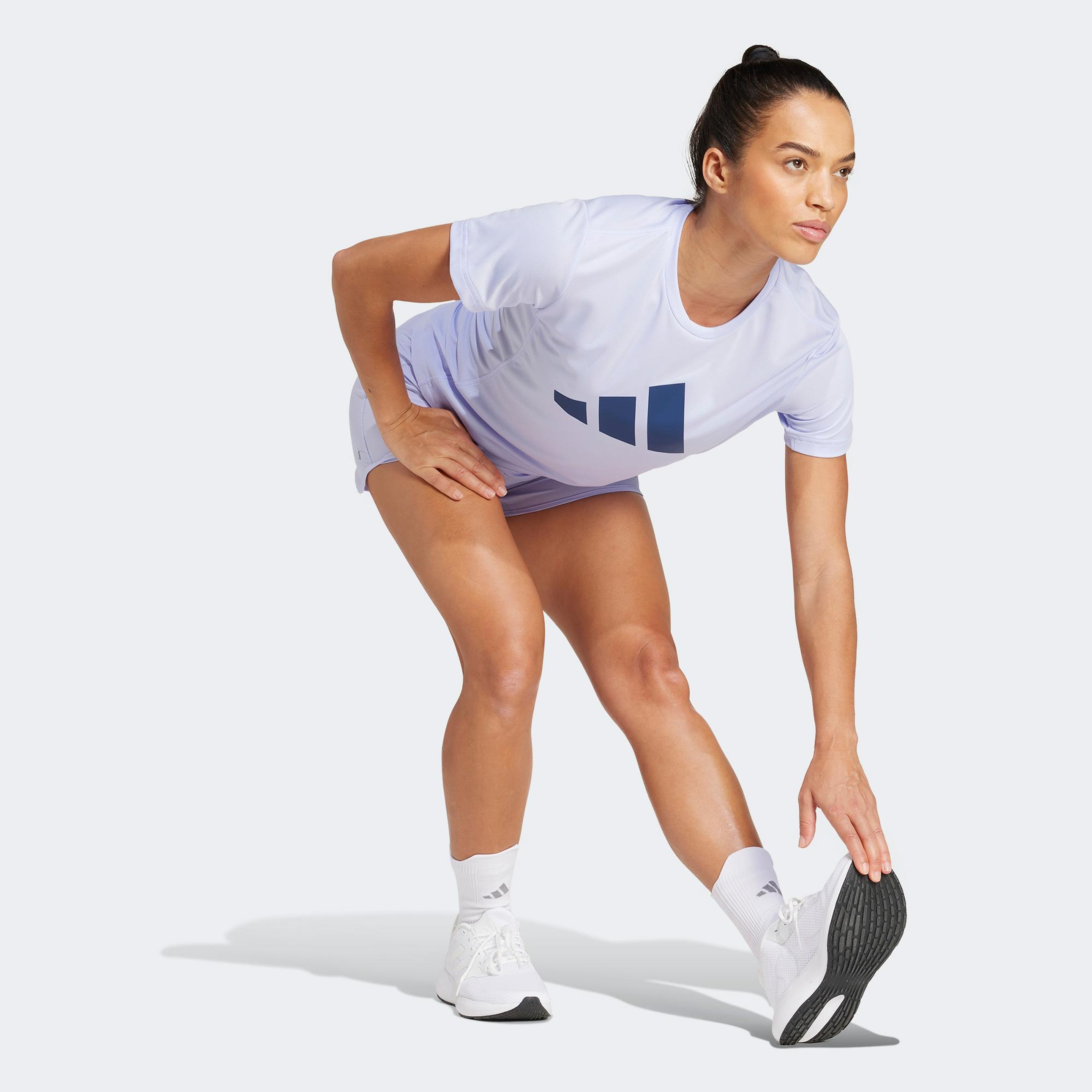 adidas Run It Kadın Mor Koşu T-Shirt
