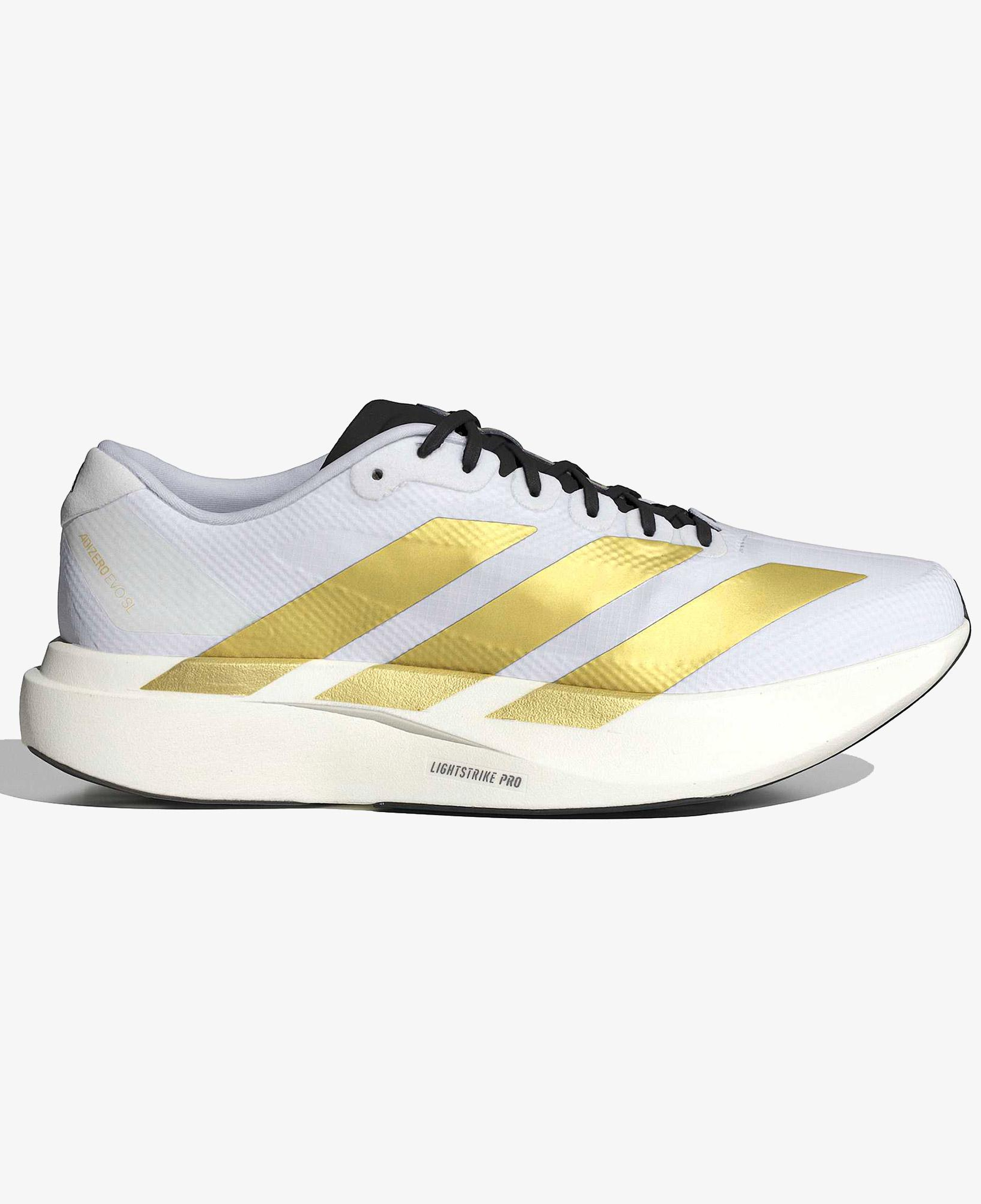 adidas Adizero Evo Sl Erkek Beyaz Koşu Ayakkabısı