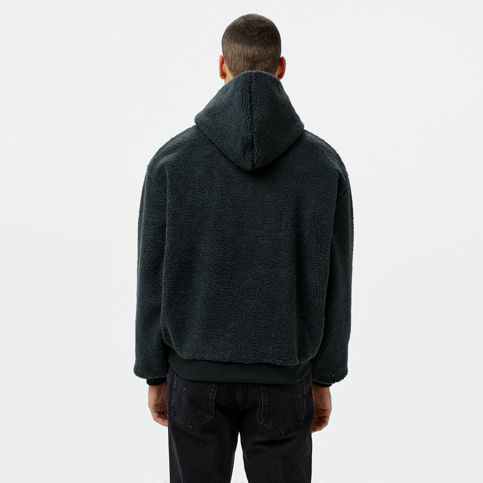Karl Kani Serif Teddy Erkek Gri Hoodie
