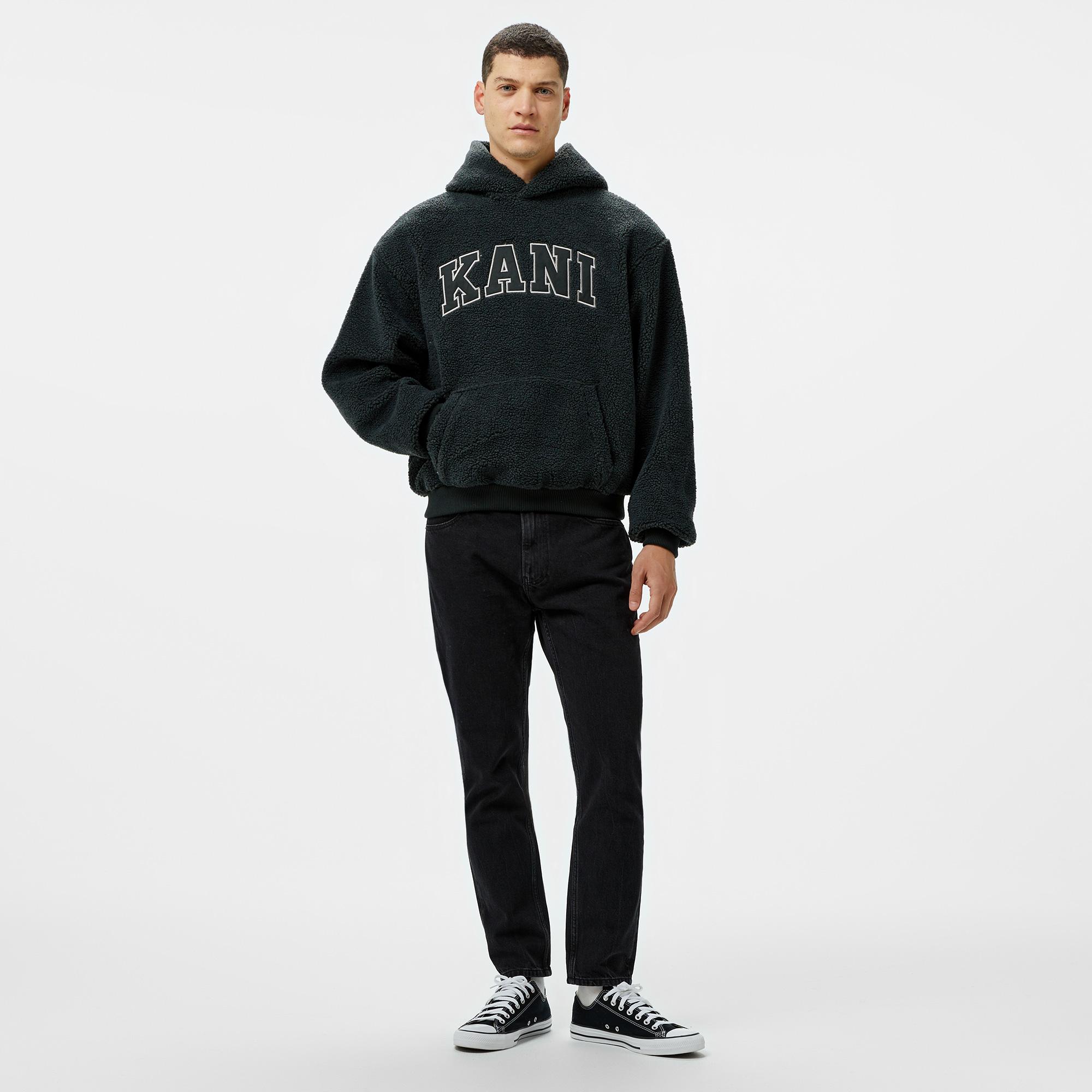 Karl Kani Serif Teddy  Erkek Gri Hoodie