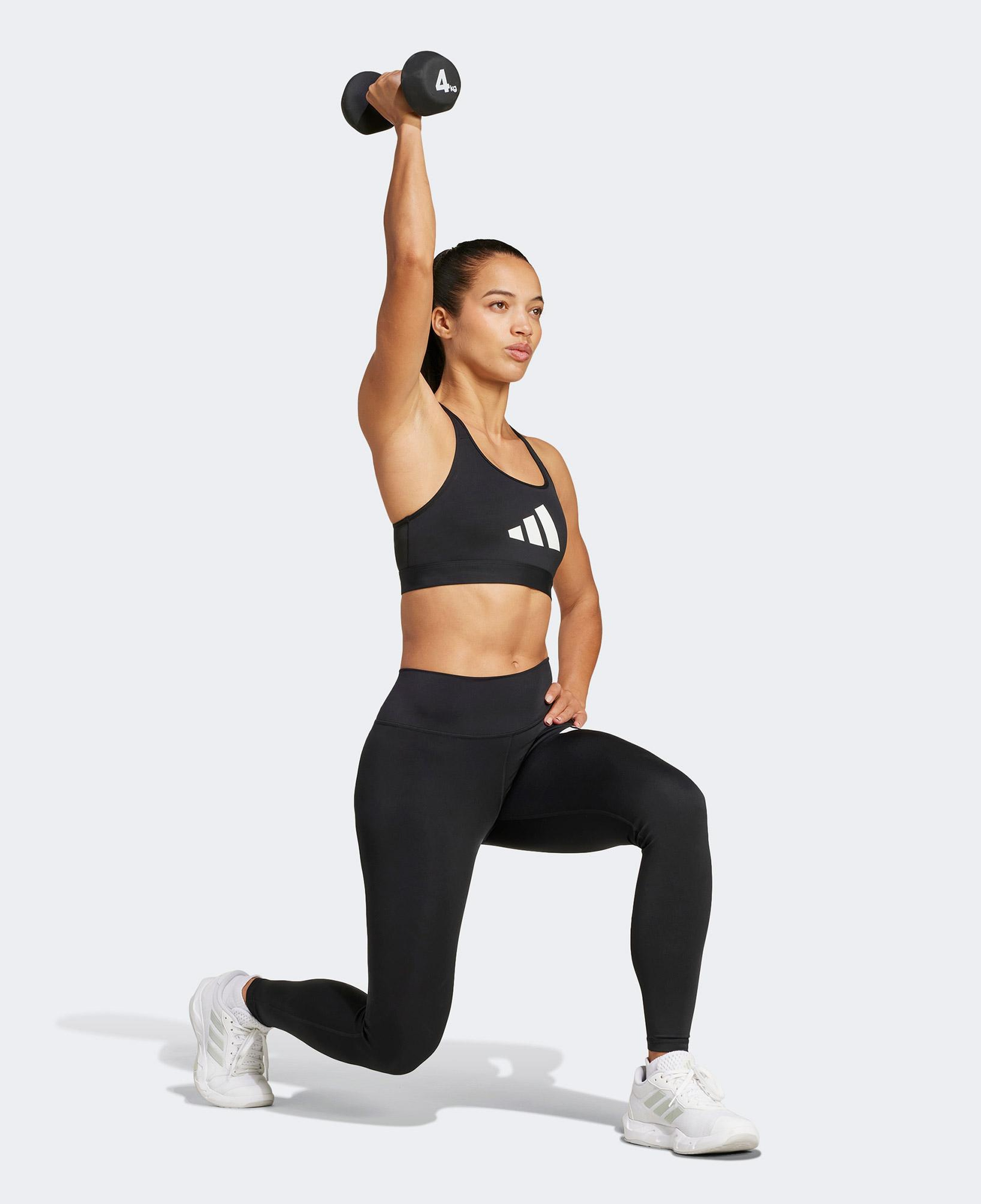 adidas Powerreact Graphic Kadın Siyah Antrenman Bra