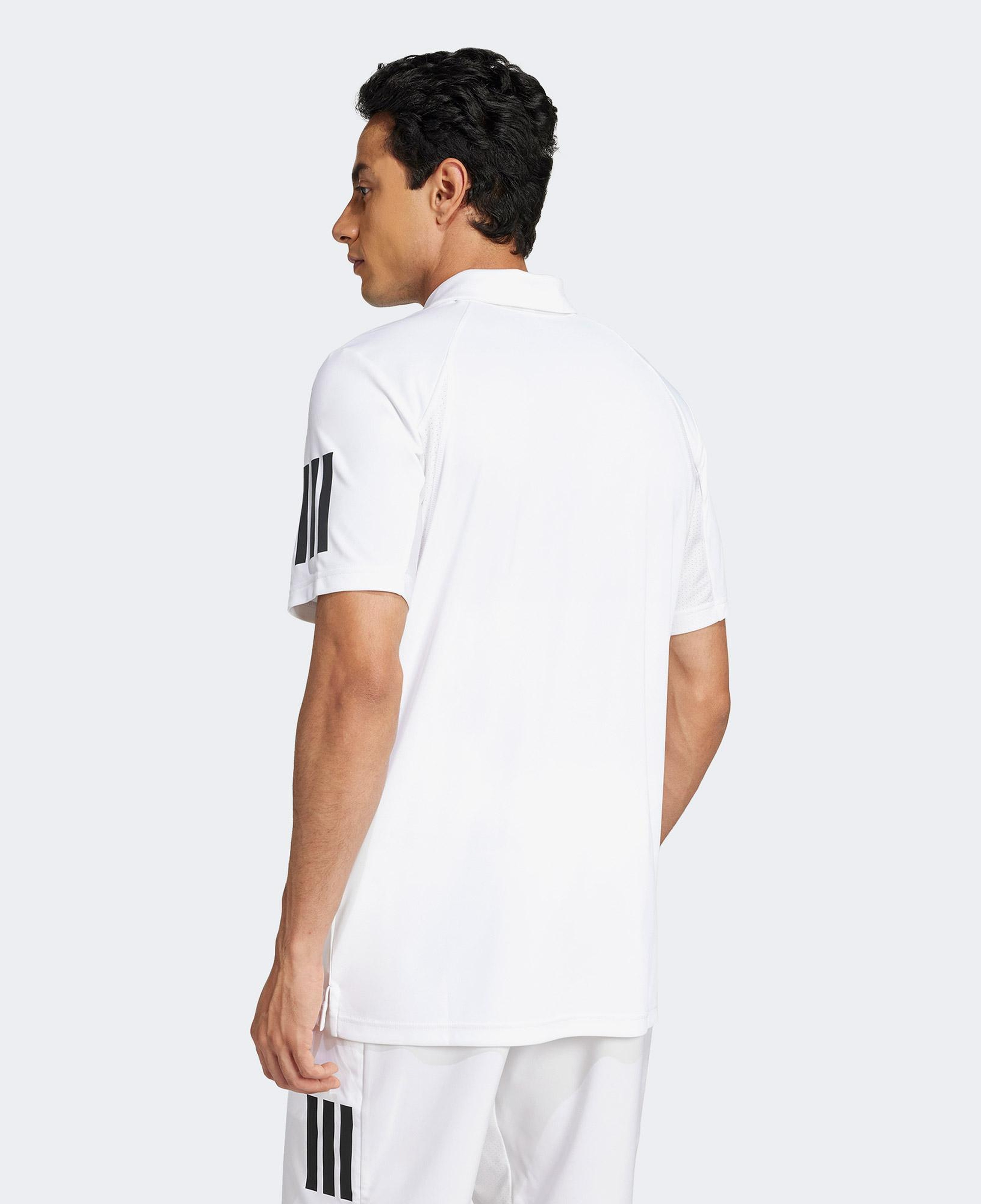 adidas Club 3 Stripes Erkek Beyaz Tenis Polo