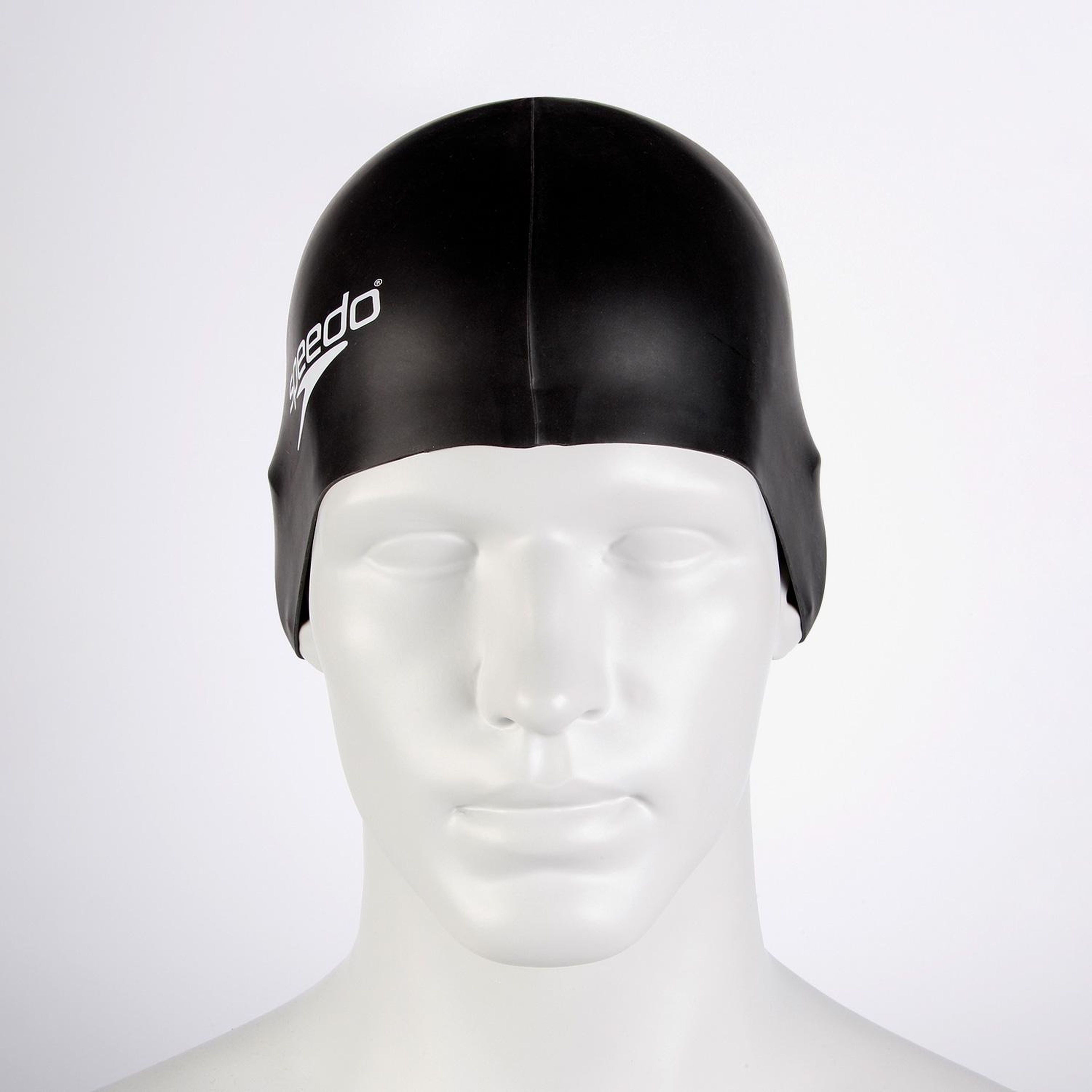 Speedo Plain Flat Silicon Unisex Siyah Havuz Bonesi