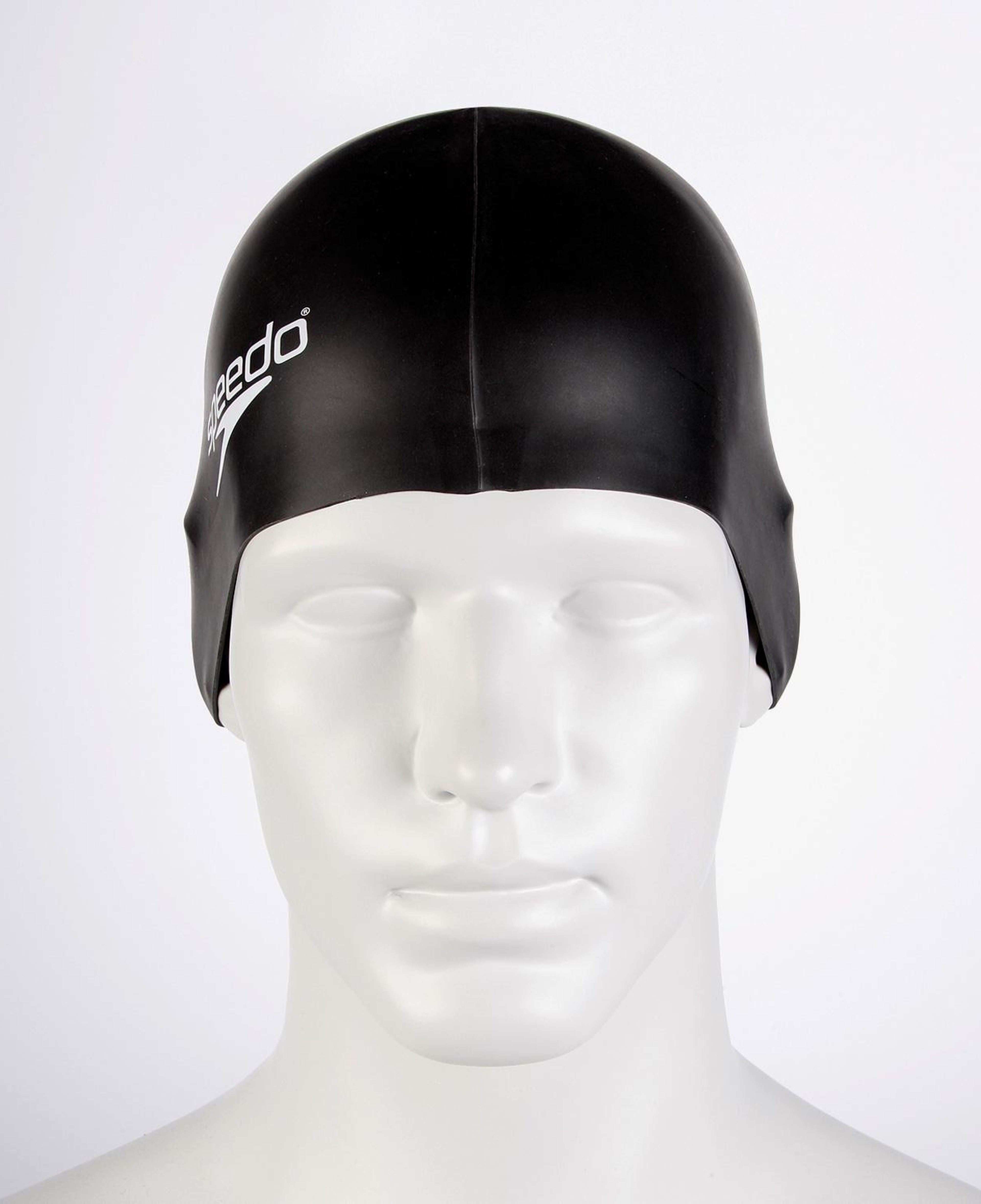 Speedo Plain Flat Silicon Unisex Siyah Havuz Bonesi