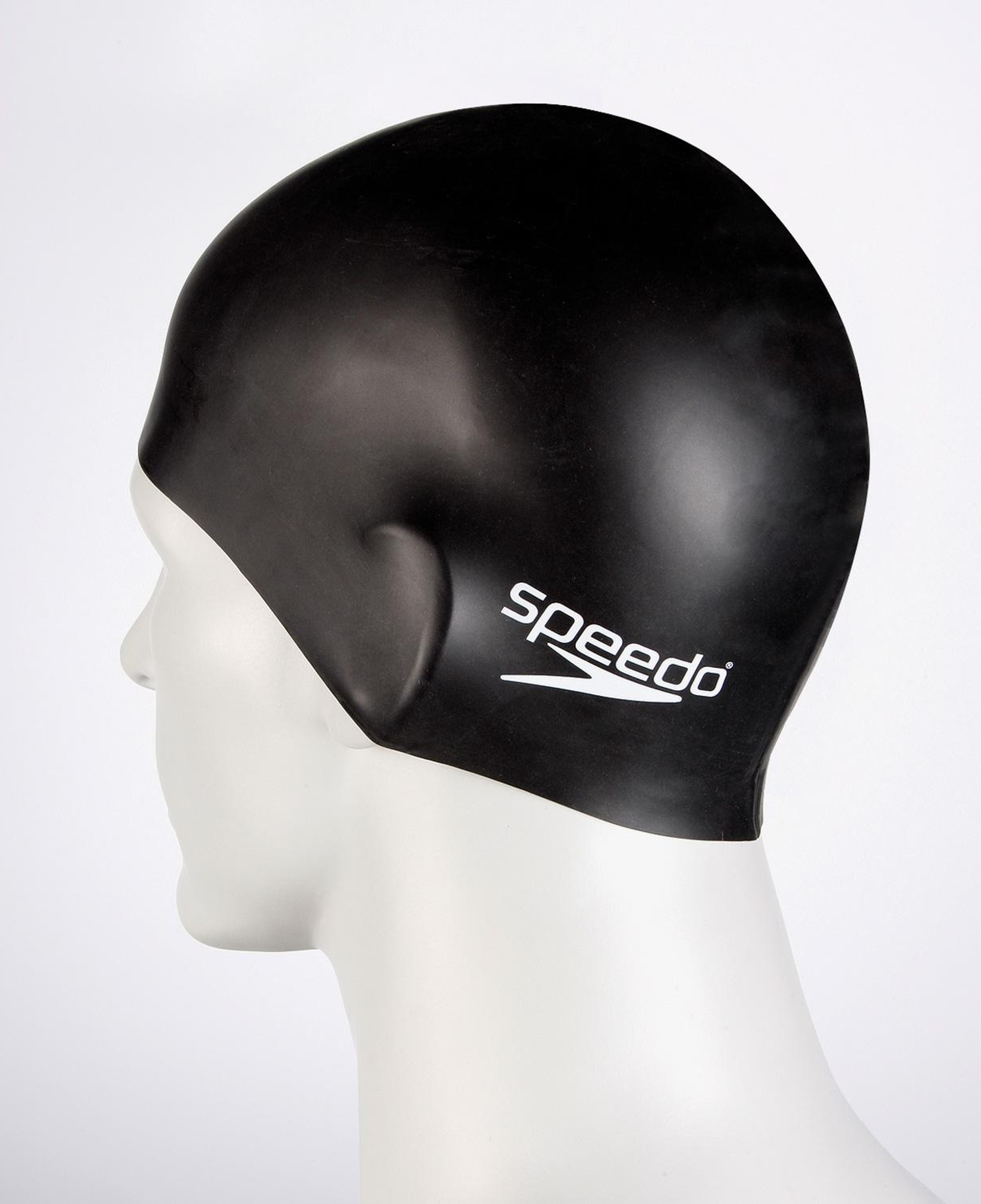 Speedo Plain Flat Silicon Unisex Siyah Havuz Bonesi