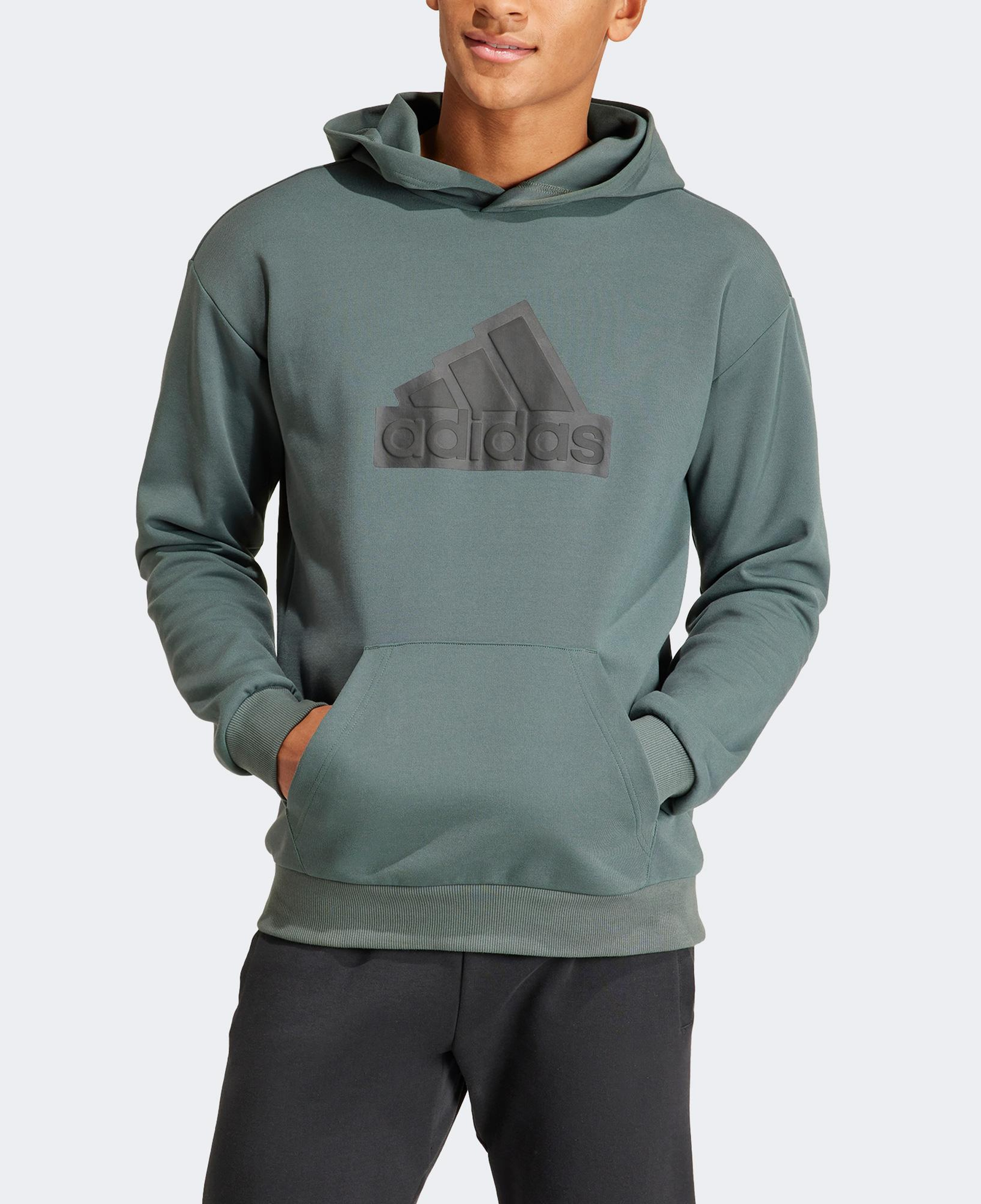 adidas Fi Bos Hd Erkek Yeşil Günlük Sweatshirt