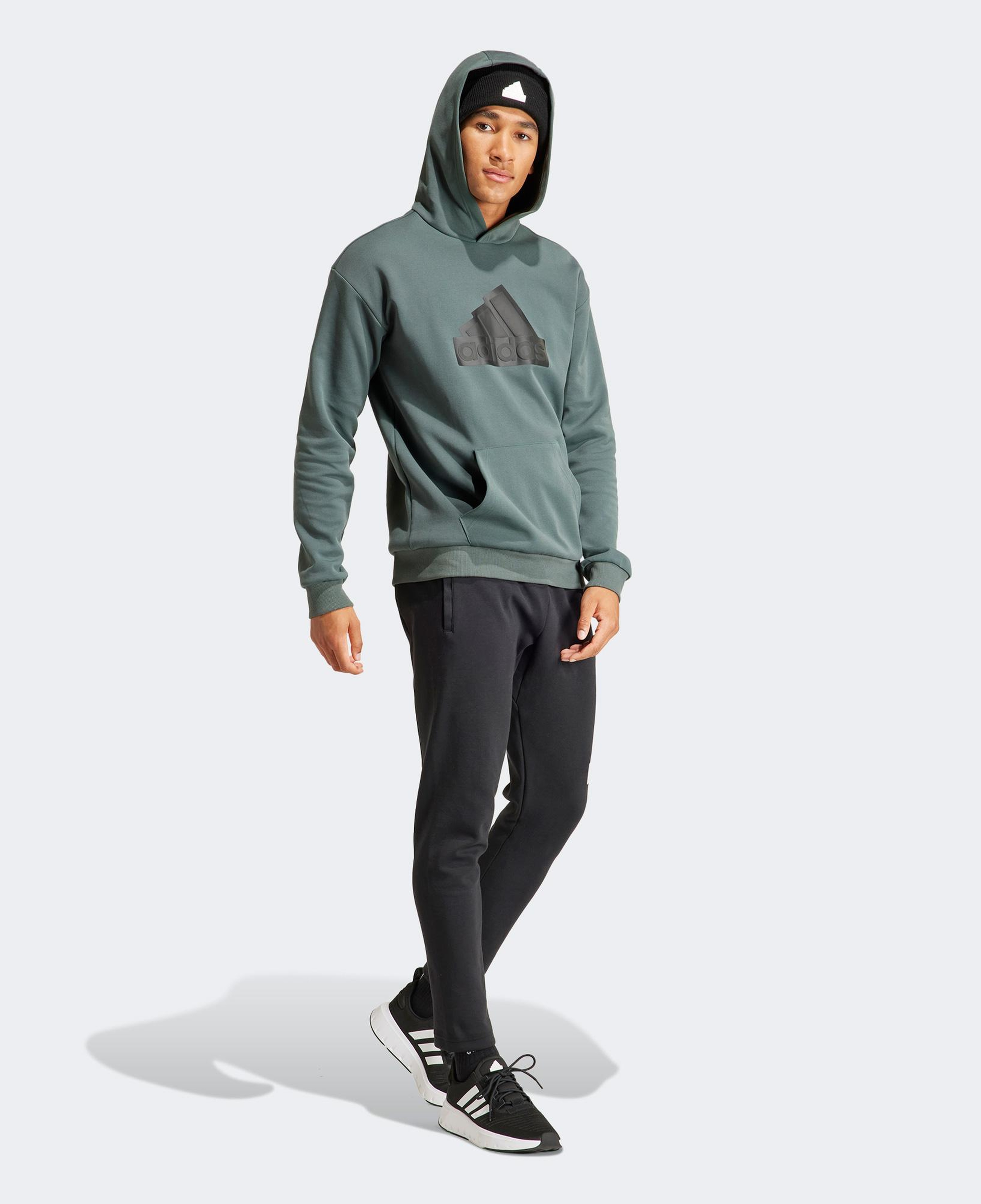 adidas Fi Bos Hd Erkek Yeşil Günlük Sweatshirt