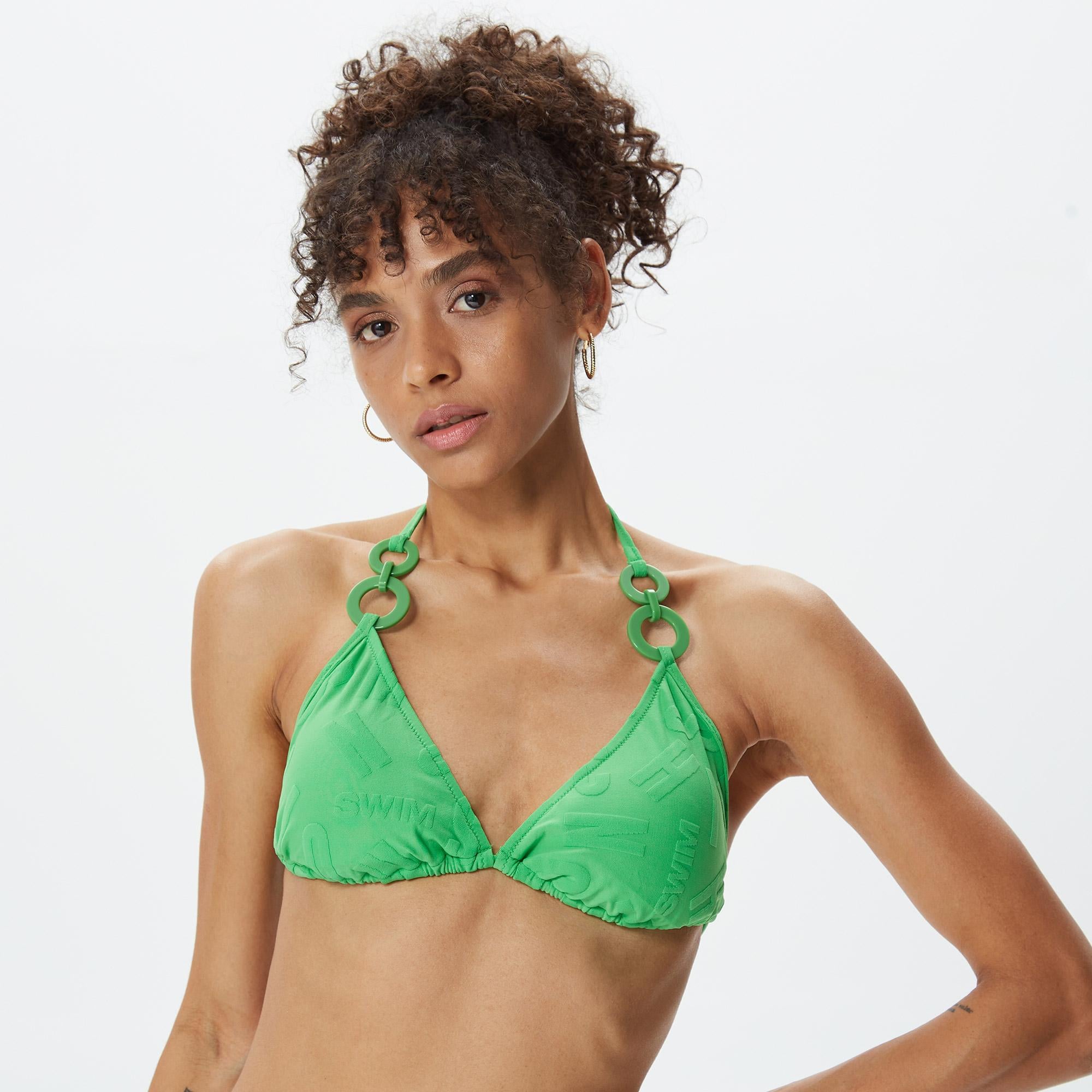 Moschino Kadın Yeşil Bikini Üstü