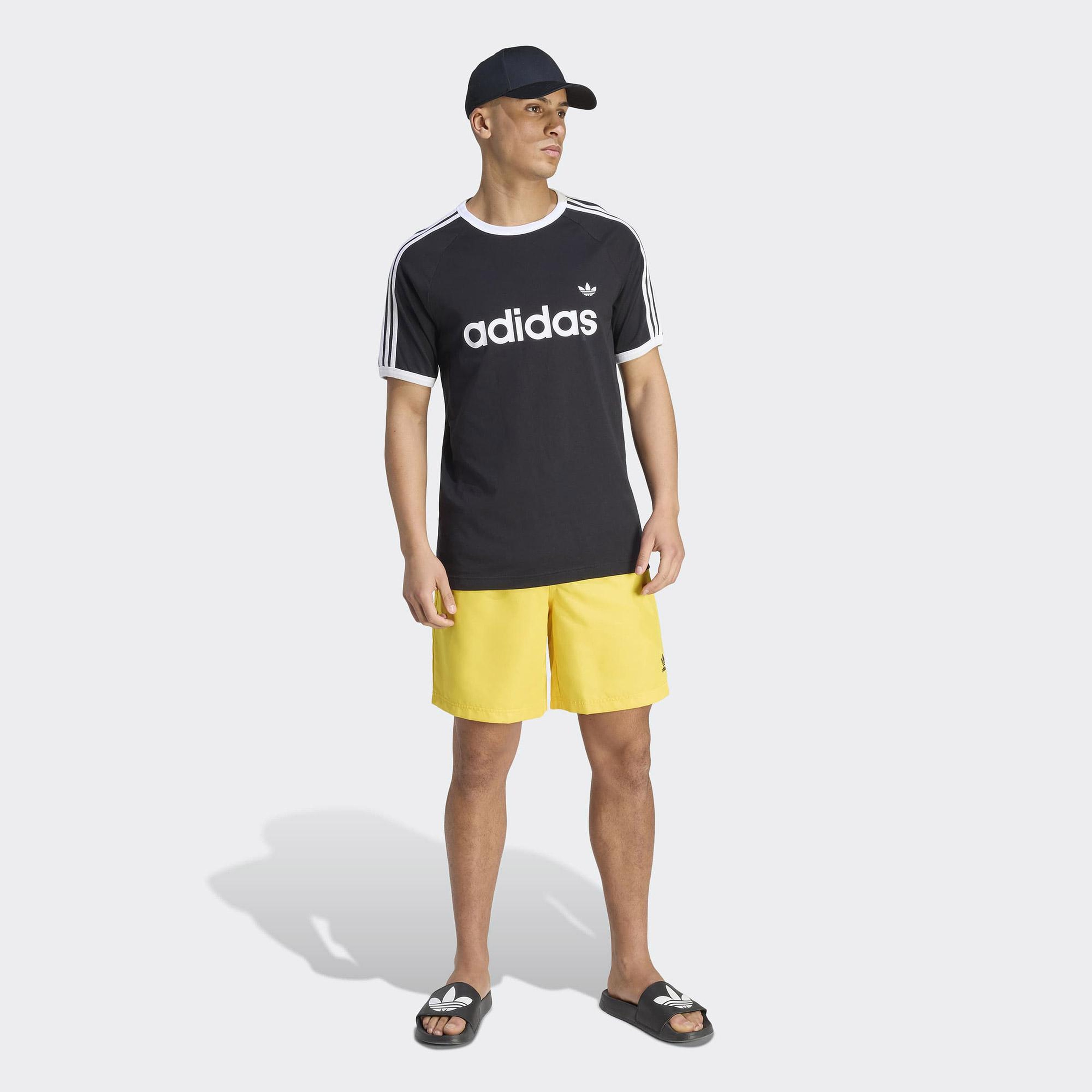 adidas Adicolor 8 Inch Erkek Sarı Deniz Şortu