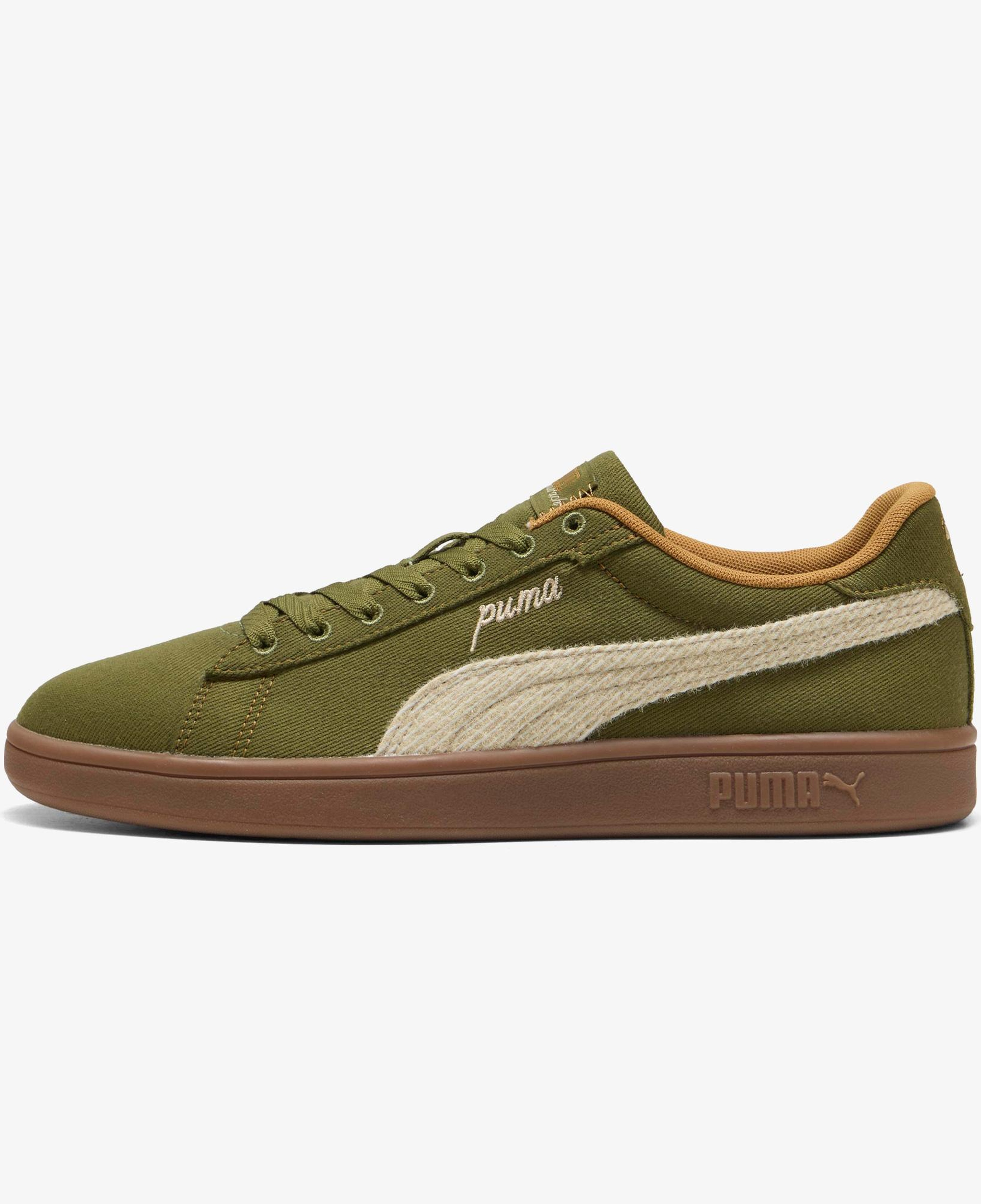 Puma Smash 3.0 Etiqueta Erkek Yeşil Spor Ayakkabı