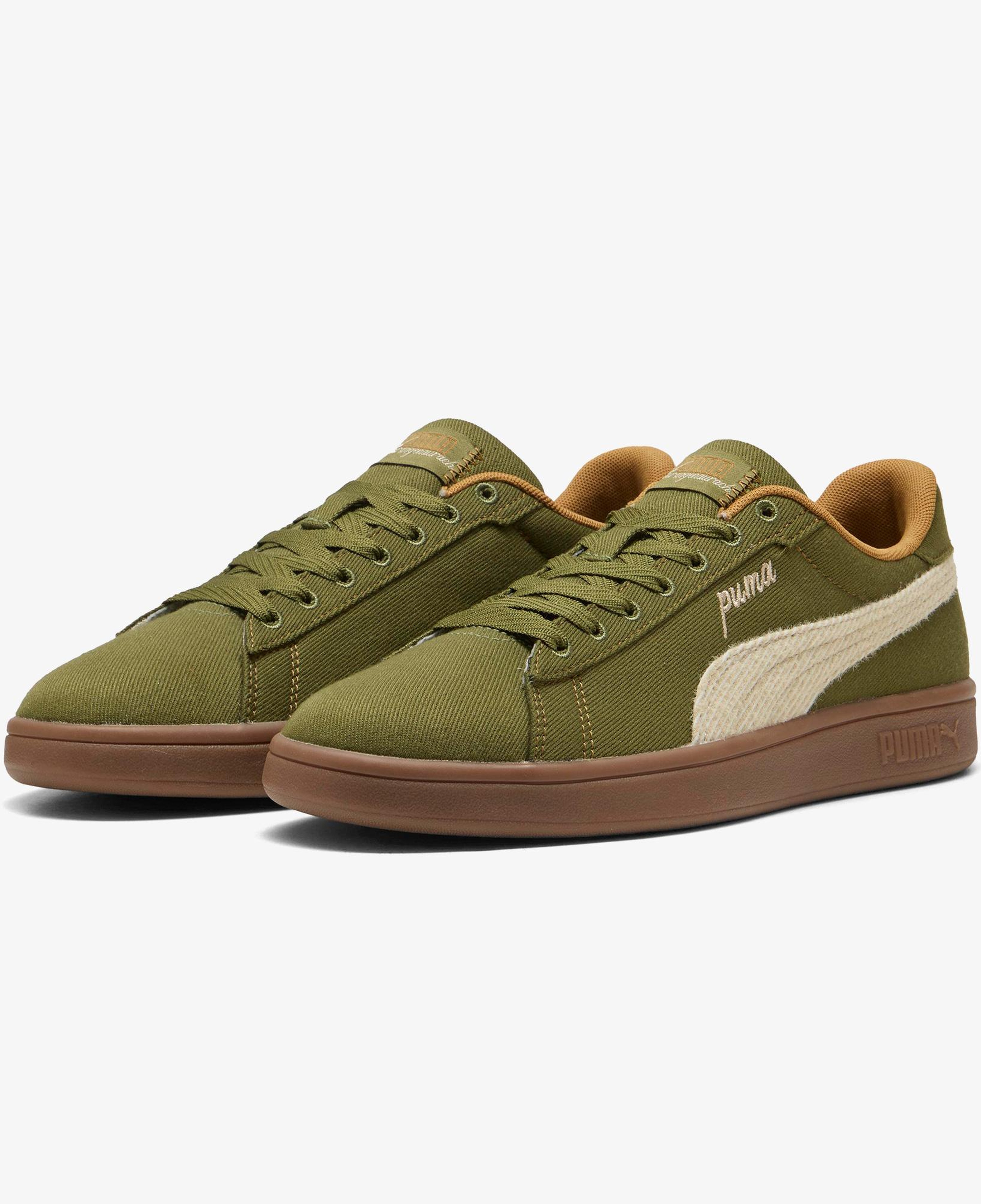 Puma Smash 3.0 Etiqueta Erkek Yeşil Spor Ayakkabı