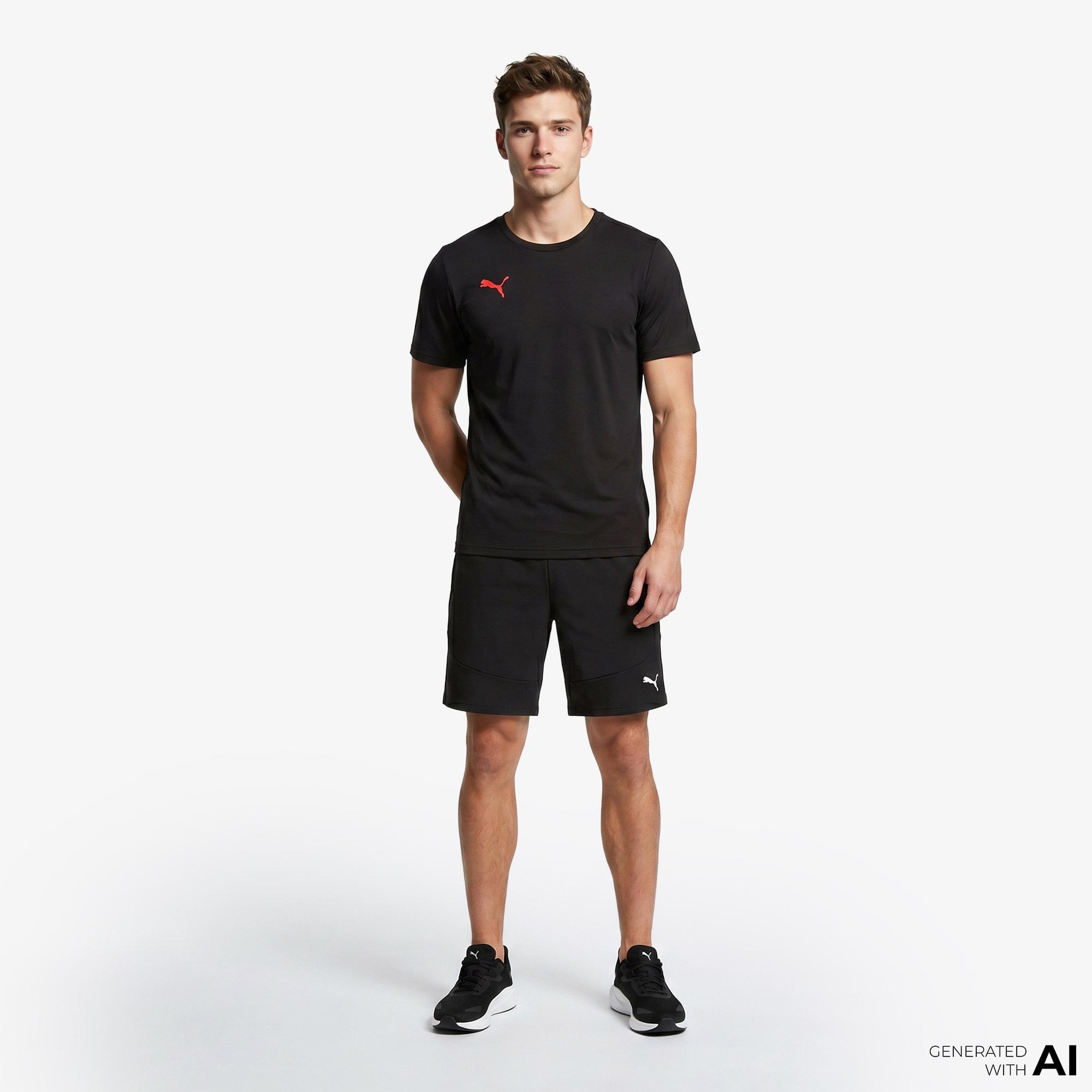 Puma Individualrise Logo Erkek Siyah Forma