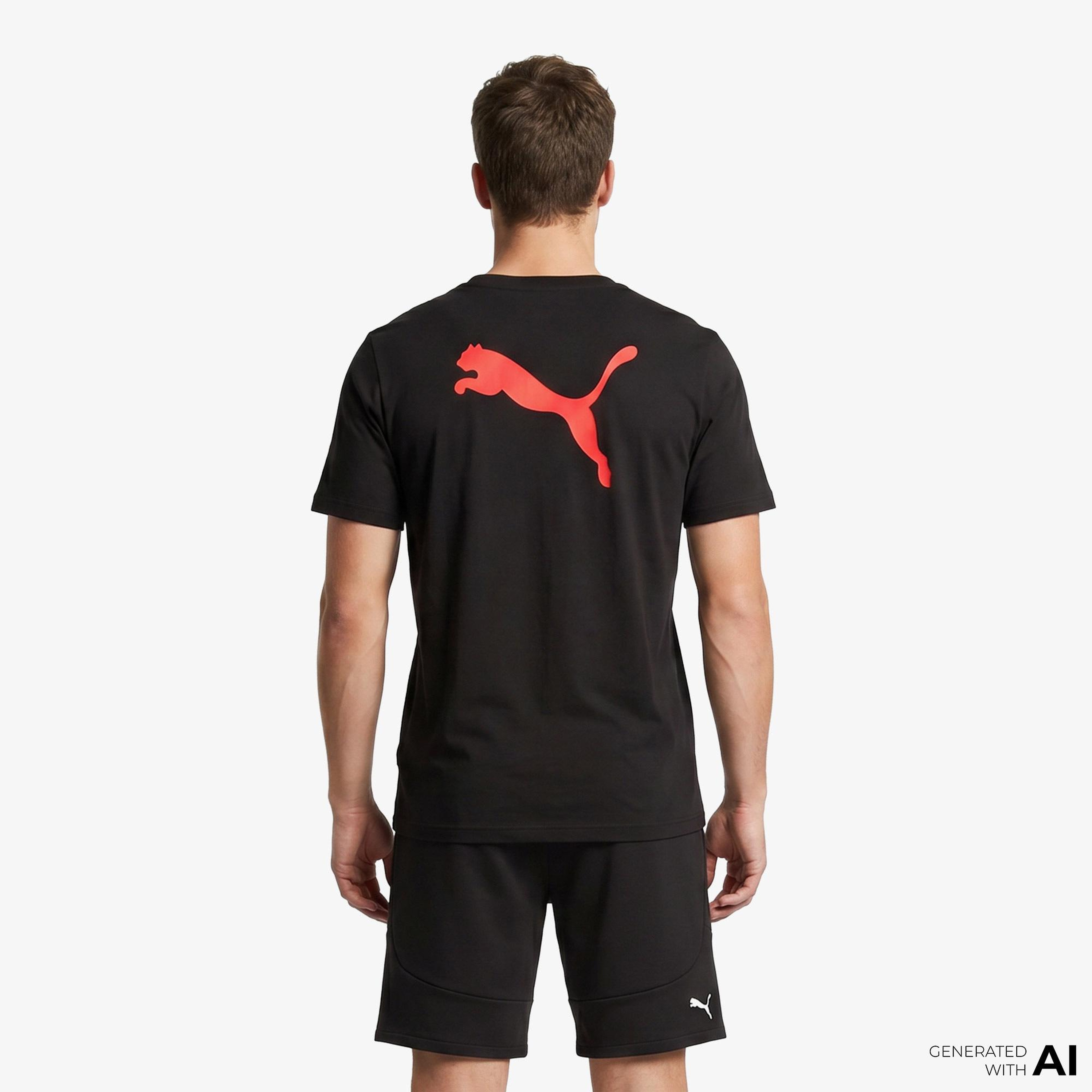 Puma Individualrise Logo Erkek Siyah Forma
