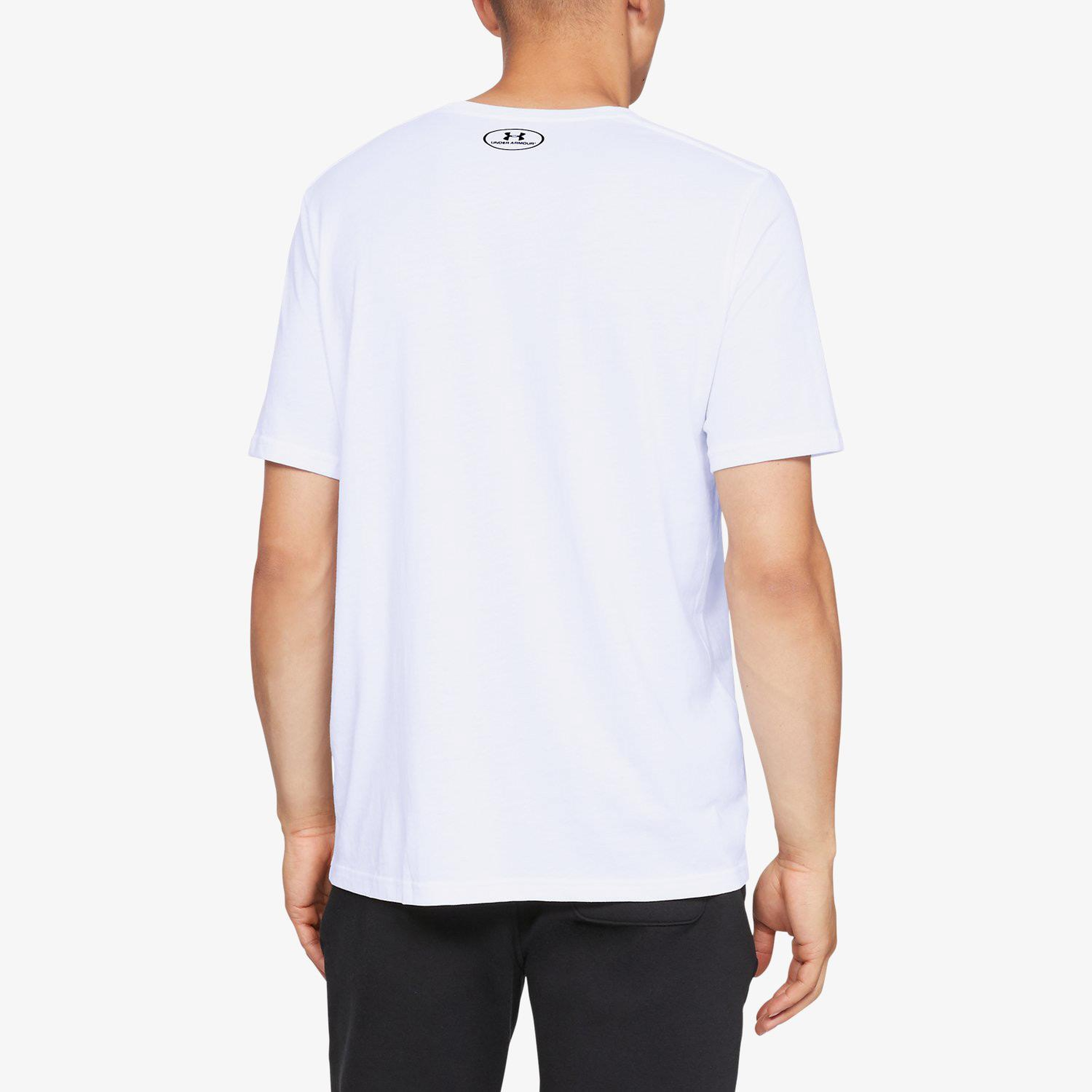 Under Armour Sportstyle Lc Ss Erkek Beyaz T-Shirt
