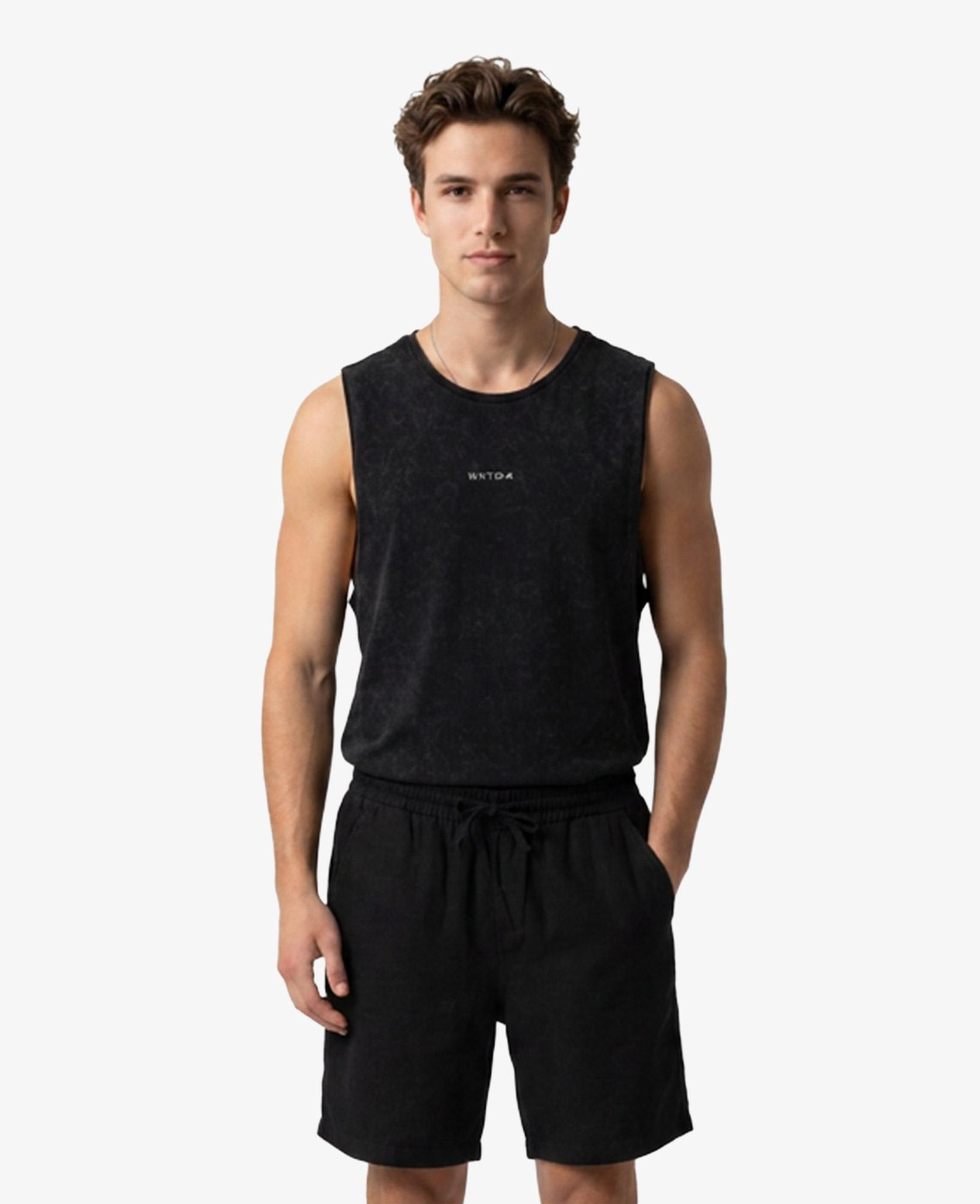 UNITED4 Regular Fit Erkek Siyah Atlet