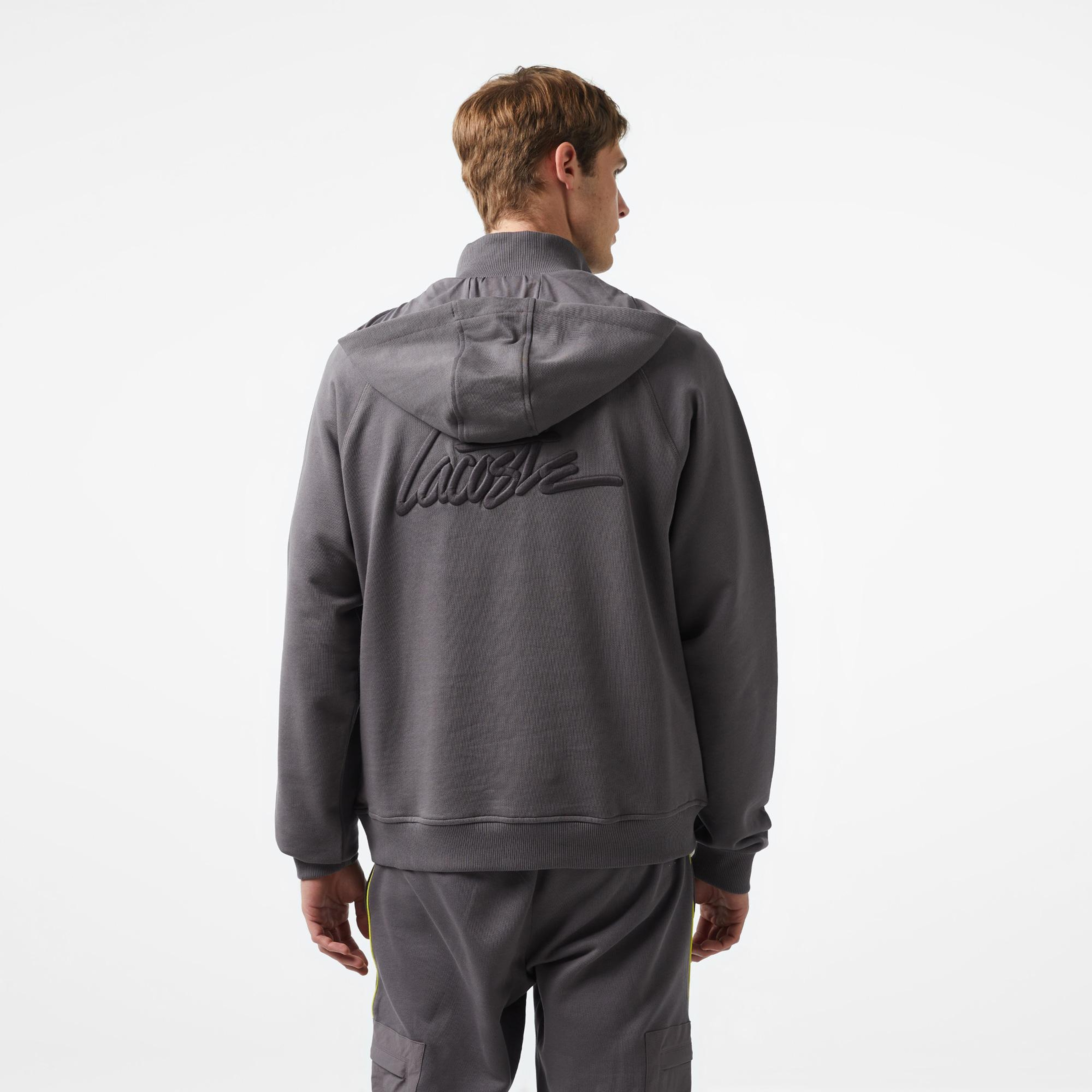 Lacoste x House of SuperStep Erkek Siyah Hoodie