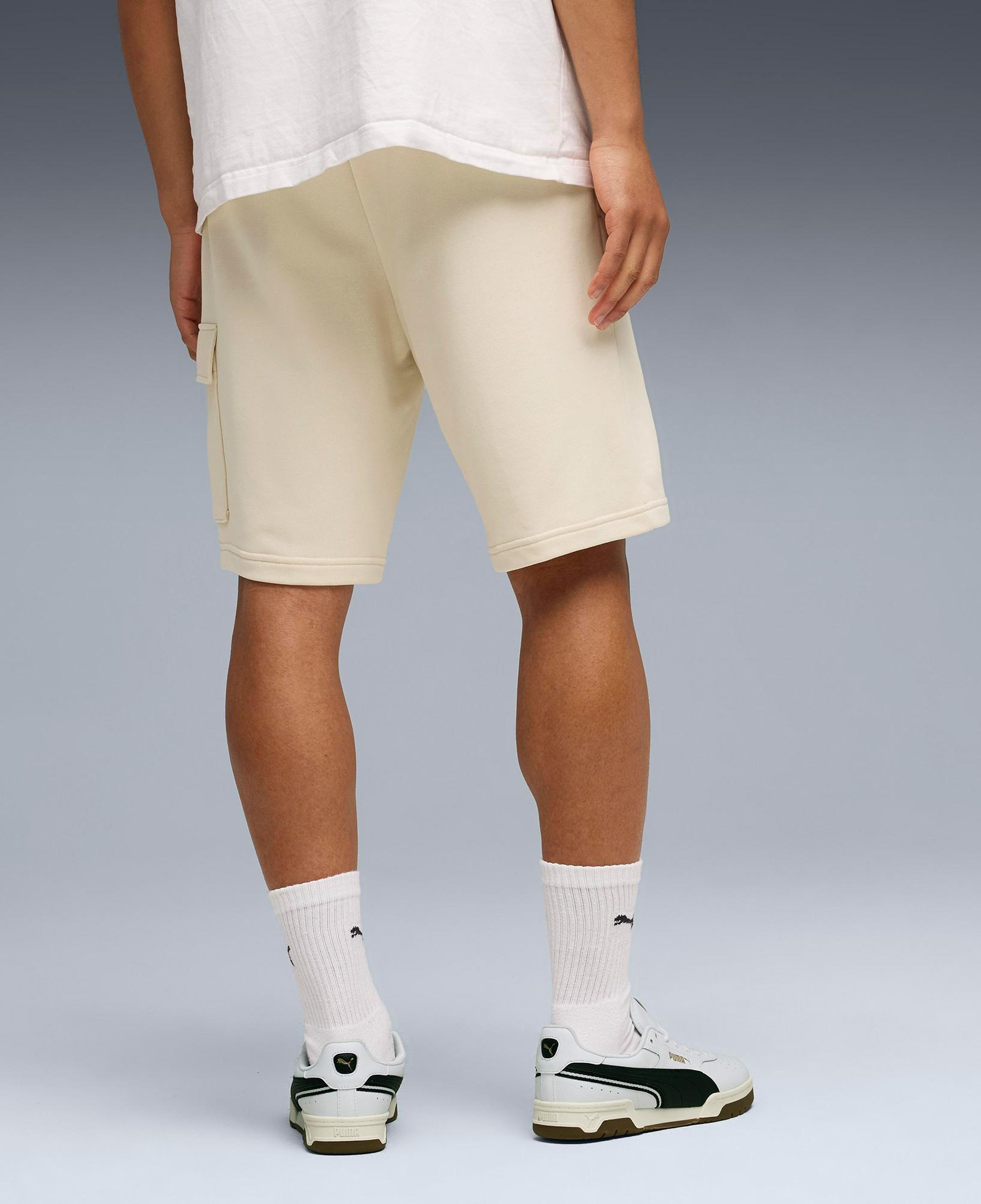 Puma Ess No. 1 Logo Cargo Erkek Krem Şort