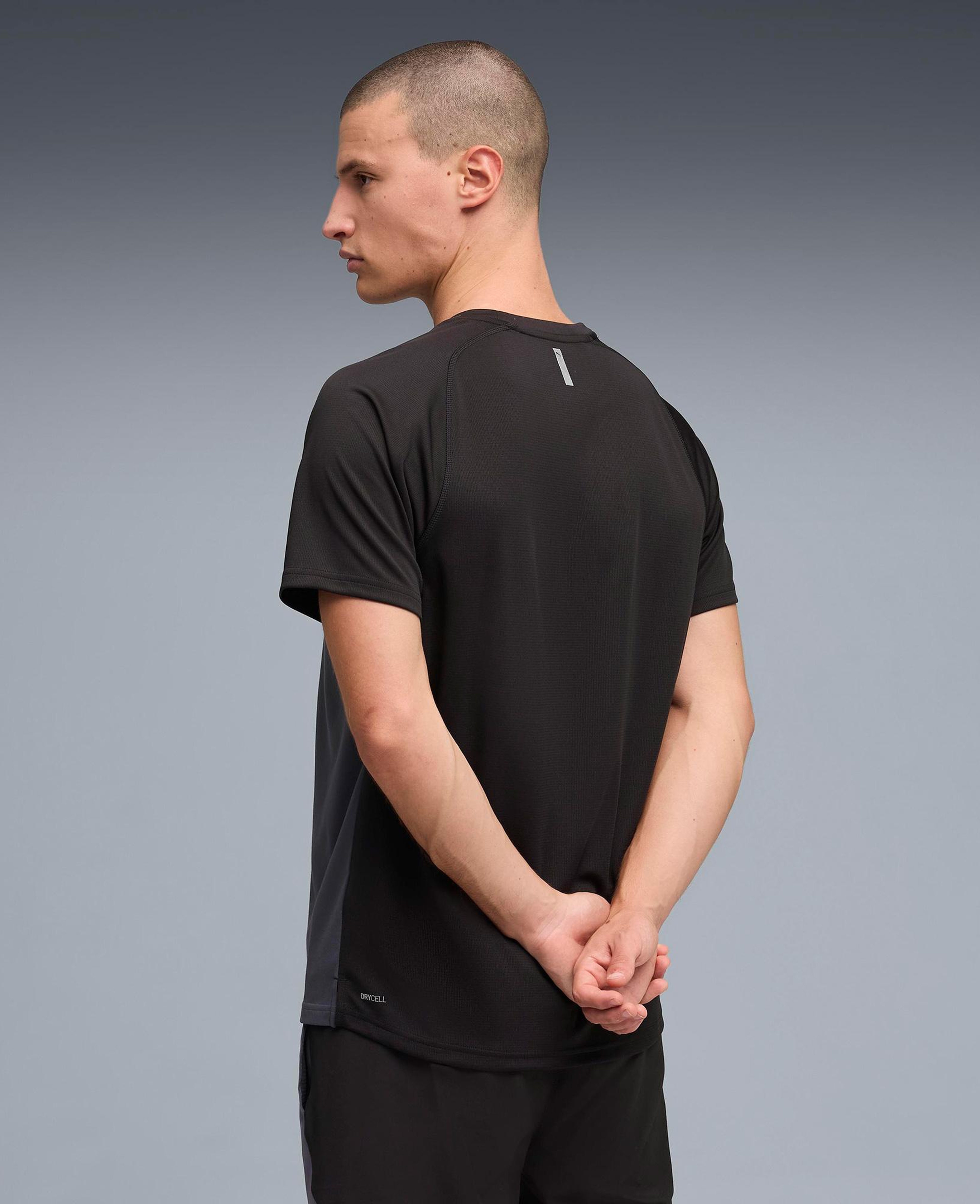 Puma Pwrtrain Fabric Mix Erkek Gri Antrenman T-Shirt